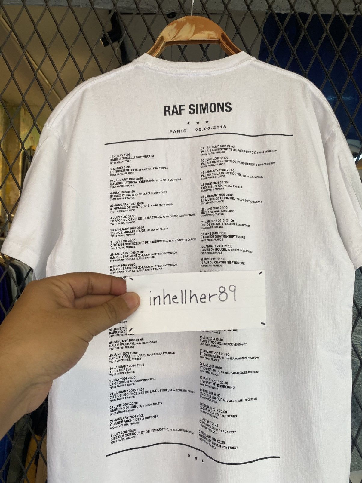 Raf Simons SS19 93100 Montreuil Paris Oversize T-Shirt Size US XS / EU 42 / 0 - 3 Thumbnail