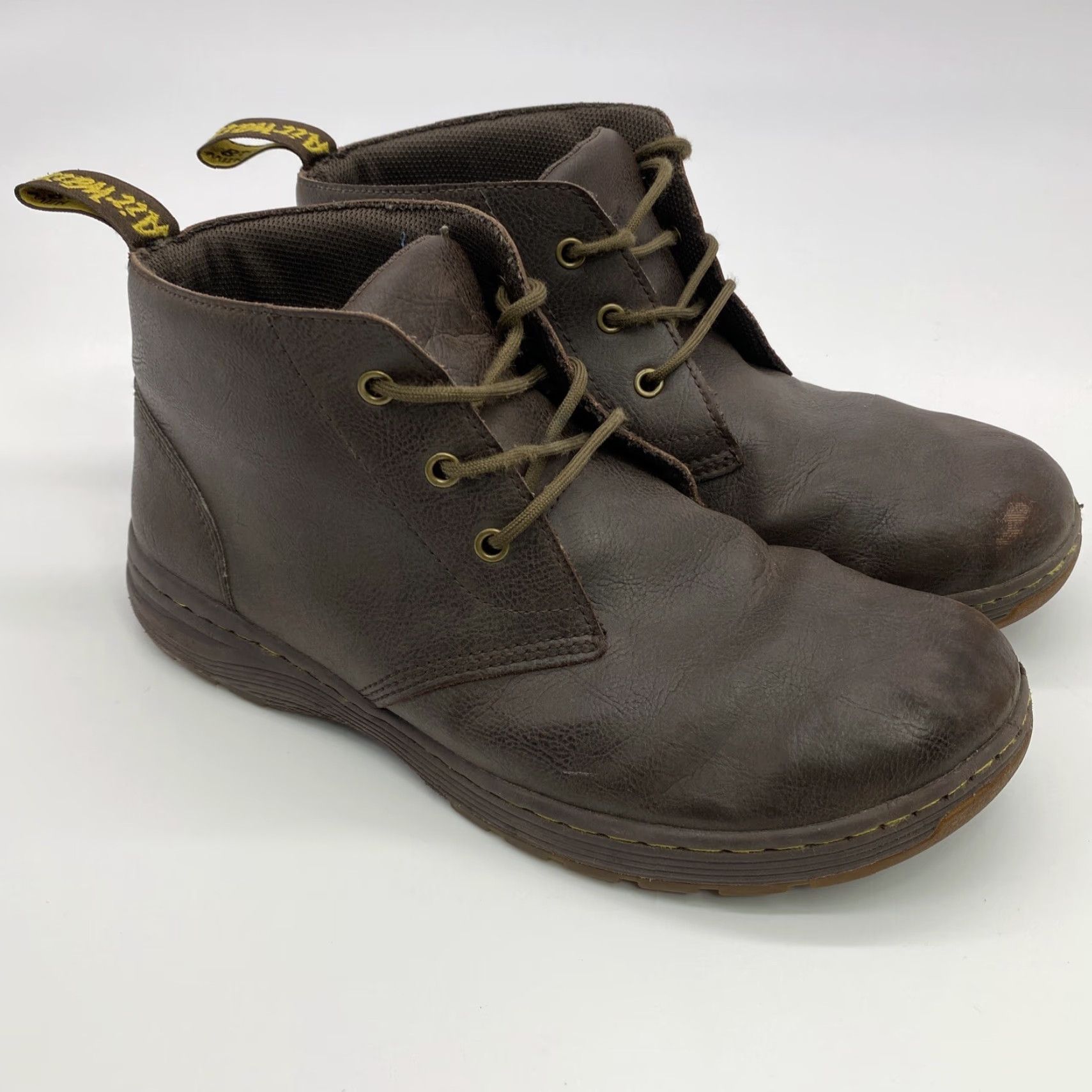 Dr. Martens DR. MARTENS EMIL Brown Leather Work Hiking Boots - SZ 11 EUC Lace Up 3-Eye UK Mens Combat Hiking Work Boots Brown Leather EMIL Dr. Martens Mens Boots Size US 11 / EU 44 - 2 Thumbnail