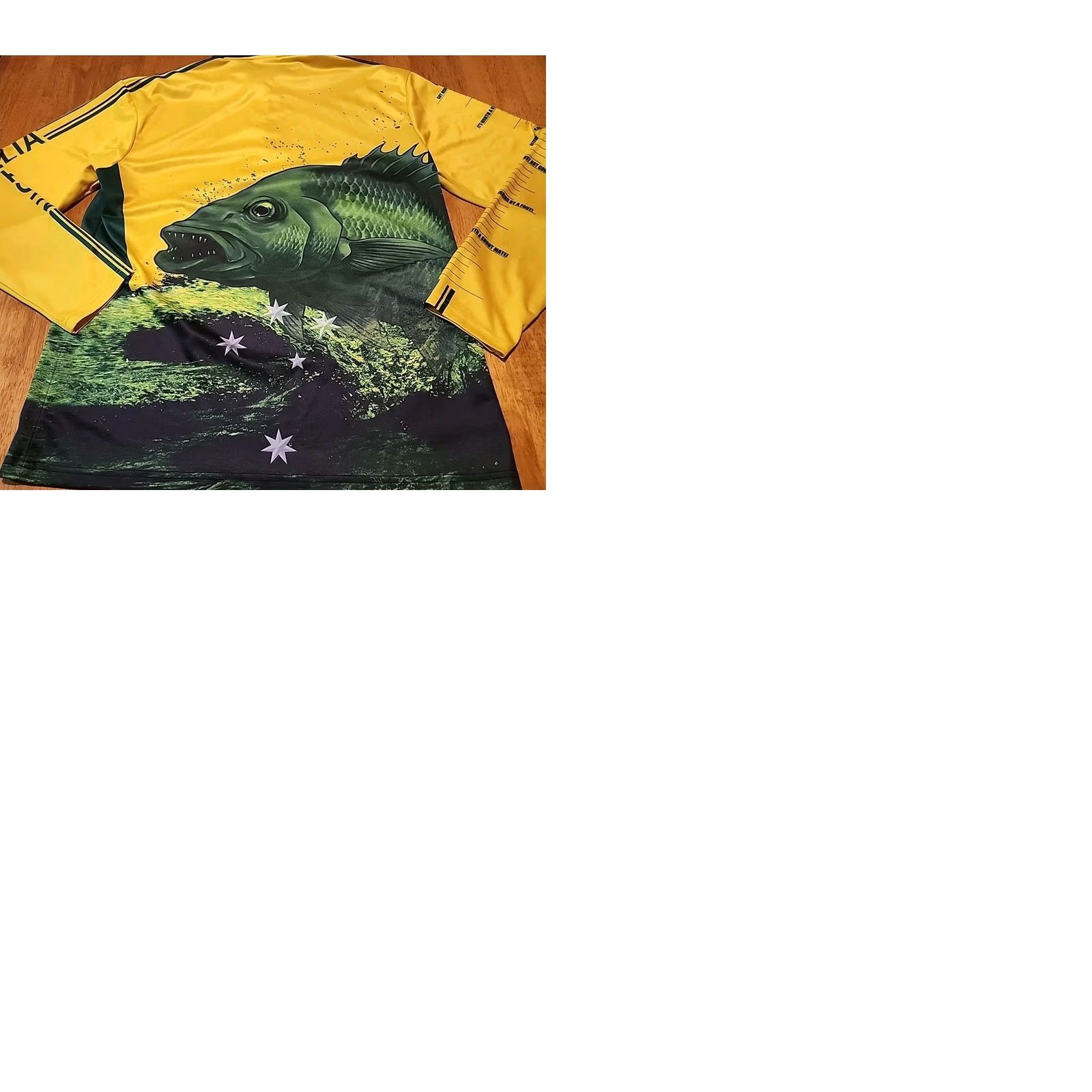 Vintage Vintage Cricket Australia Polo Shirt Large Long Sleeve 2008 Fish Outdoors Sports Size US L / EU 52-54 / 3 - 10 Thumbnail