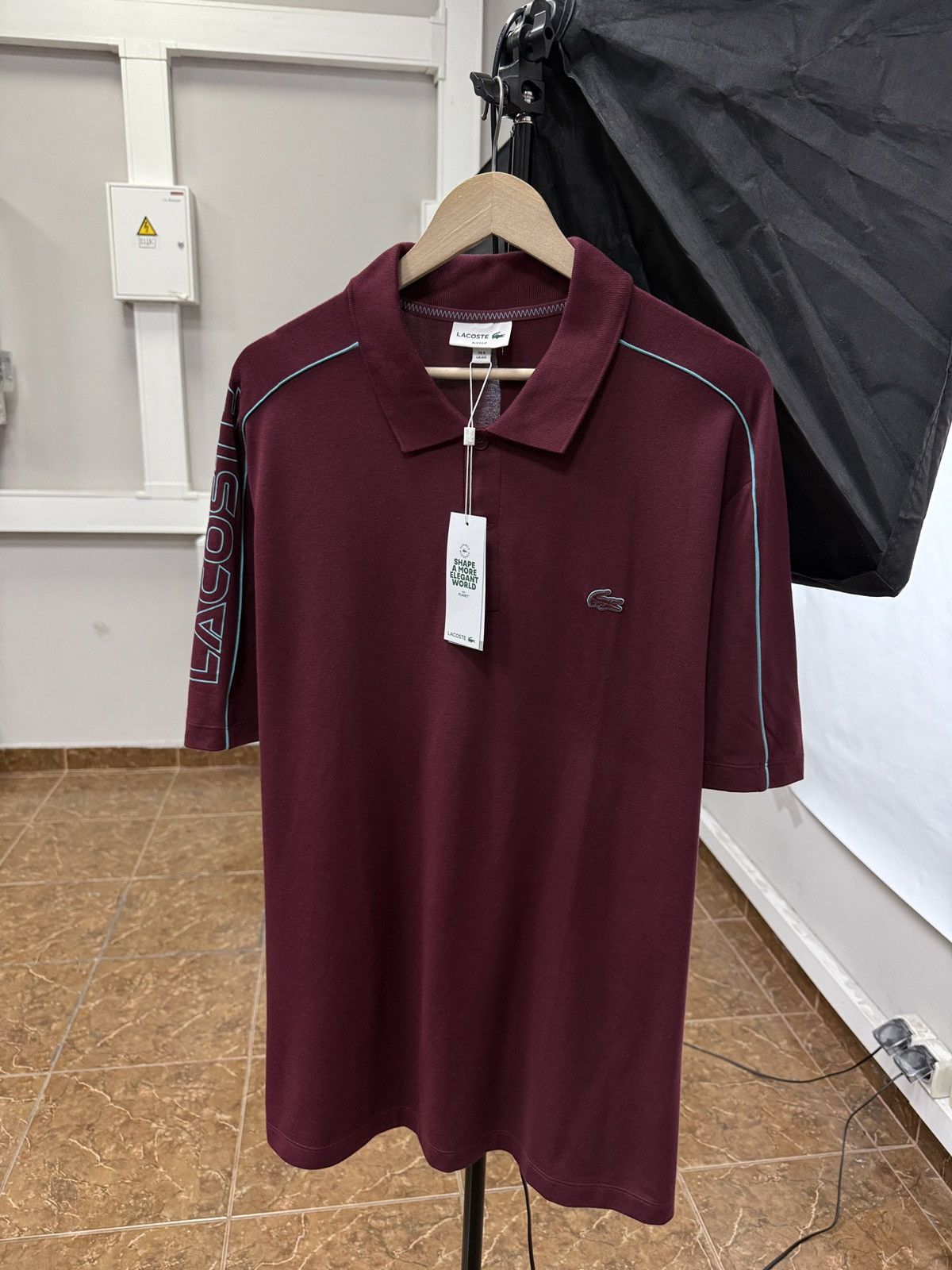 Lacoste 🇫🇷 NEW❗️ Lacoste Slim Fit Polo T-Shirt Made in France Rare Size US XXL / EU 58 / 5 - 6 Thumbnail