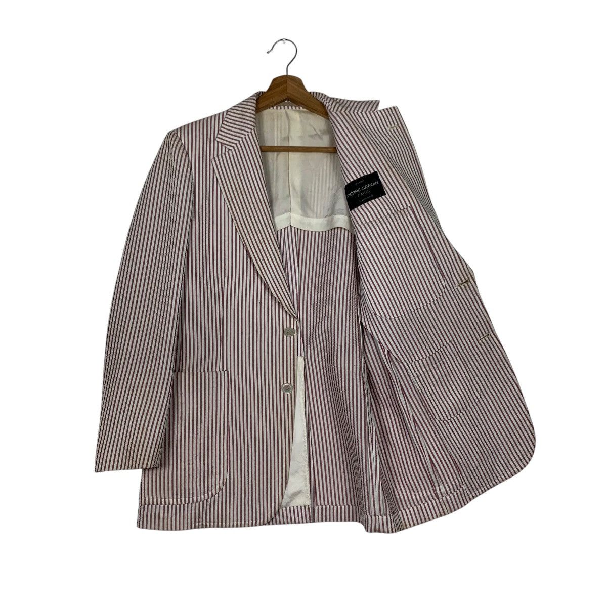 Pierre Cardin PIERRE CARDIN Striped Suit Jacket Blazers #2167-C95 Size US S / EU 44-46 / 1 - 9 Thumbnail