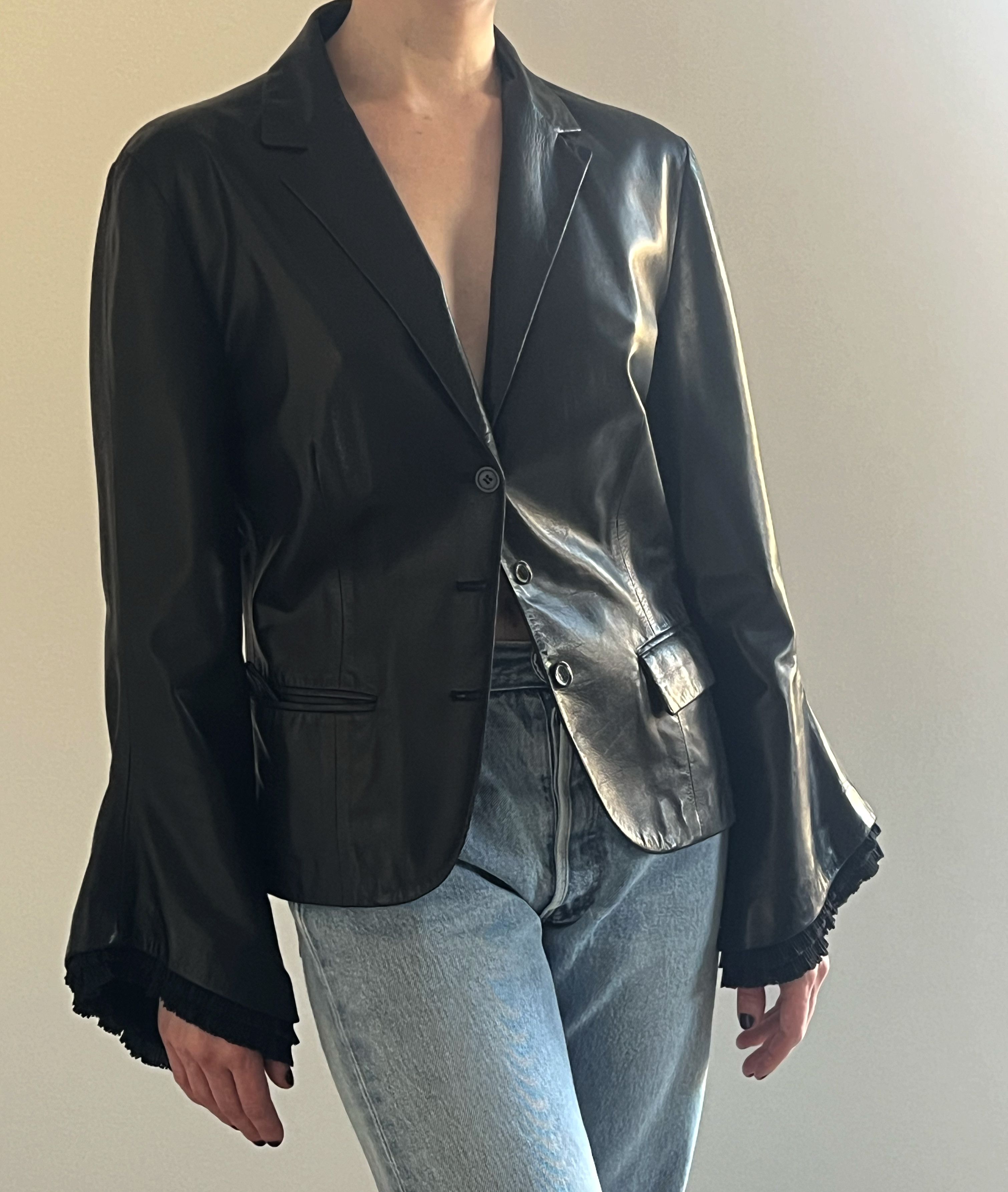 Versace Butter Soft Gianni Versace Leather Jacket Size S / US 4 / IT 40 - 4 Thumbnail