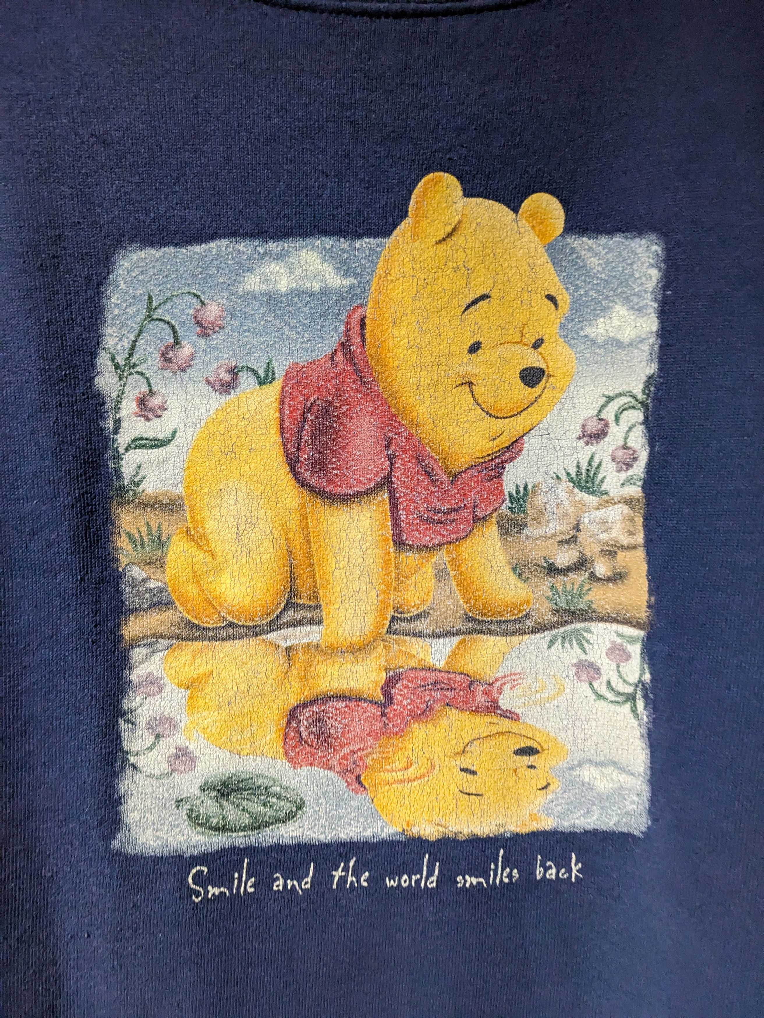 Disney × Vintage Vintage 90s Winnie the Pooh Disney Store Sweatshirt Size US L / EU 52-54 / 3 - 2 Thumbnail