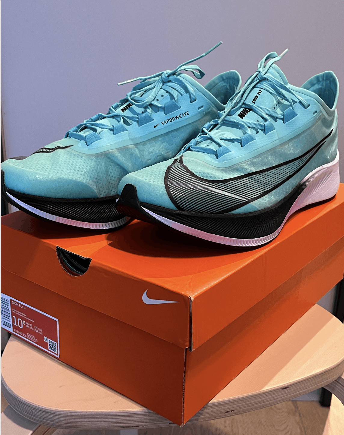 image of Nike Zoom Fly 3 Shoes in Aurora Green, Men's (Size 10.5)
