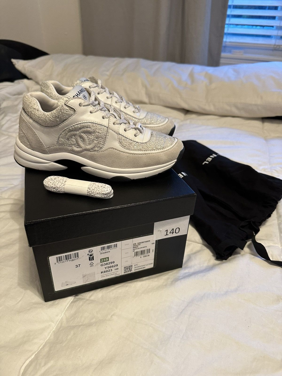 Chanel × Logo 7 CHANEL SHOES SNEAKERS MONOGRAM G38299 Y56627