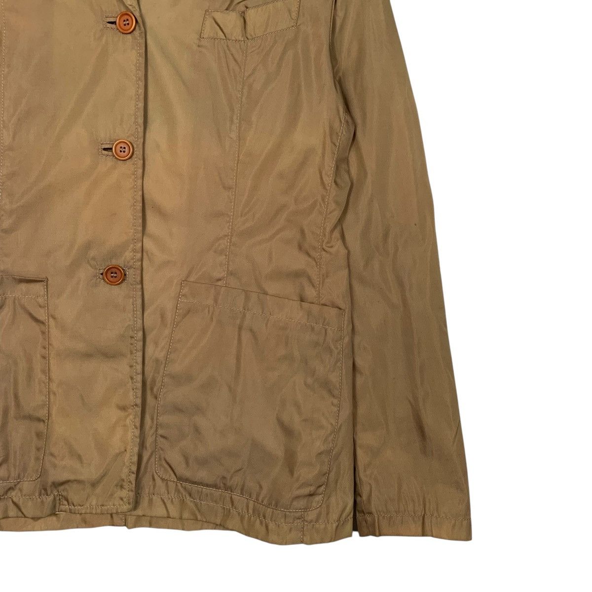 Prada Vintage Prada Made In Italy Brown Women Jacket Size XL / US 12-14 / IT 48-50 - 4 Thumbnail