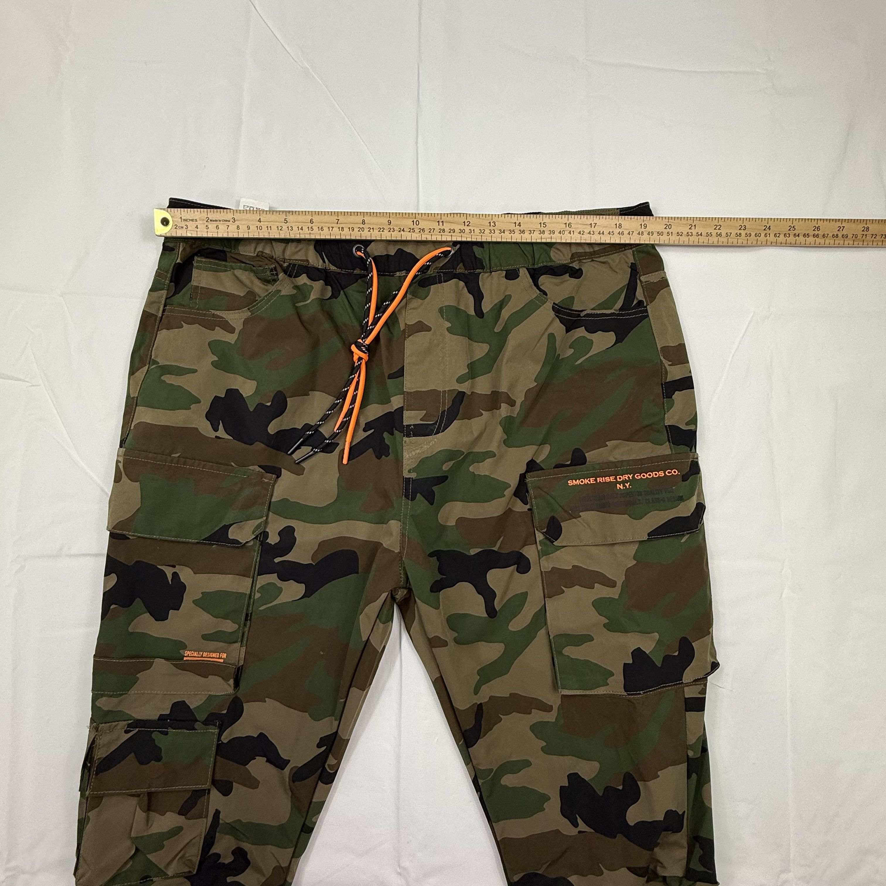 Smoke Rise Smoke Rise Mens XL Woodland Camo Stacked Cargo Pants Size US 36 / EU 52 - 2 Thumbnail