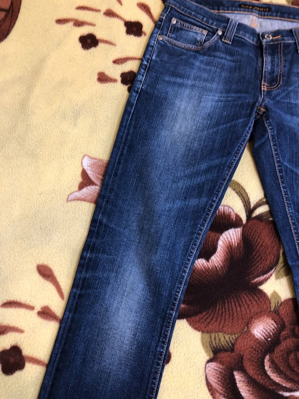 Nudie Jeans Nudie Jeans Co Grim Tim Men's Slim Fit Blue Denim Jeans Size US 28 / EU 44 - 18 Thumbnail