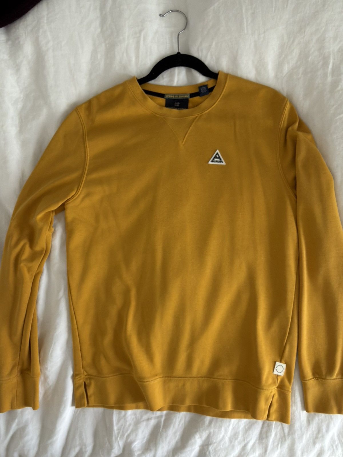 Scotch & Soda Scotch & Soda Mustard Yellow Crewneck Sweatshirt Size US L / EU 52-54 / 3 - 2 Thumbnail