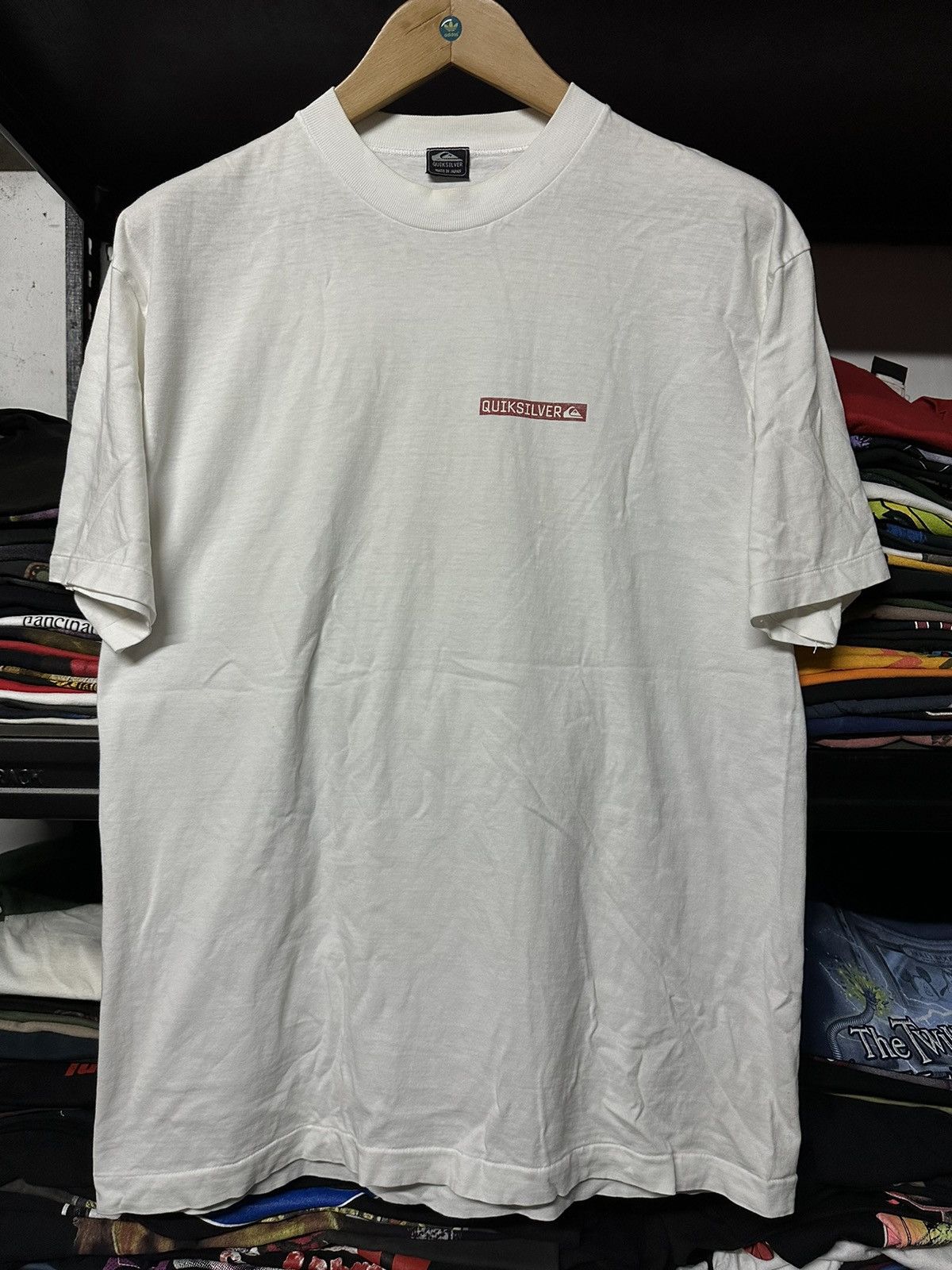 Quiksilver Vintage 90s Quiksilver Nekad Girl Aloha Faded Tee Size US L / EU 52-54 / 3 - 5 Thumbnail