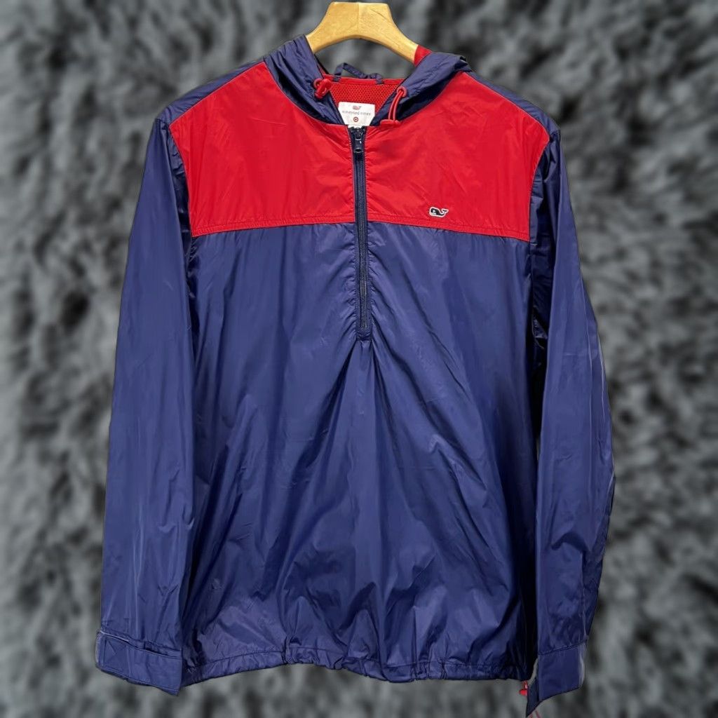 Vineyard Vines Vineyard Vines Windbreaker Jacket Multicolor Hooded 1/4 Zip Mens Medium Size US M / EU 48-50 / 2 - 1 Thumbnail