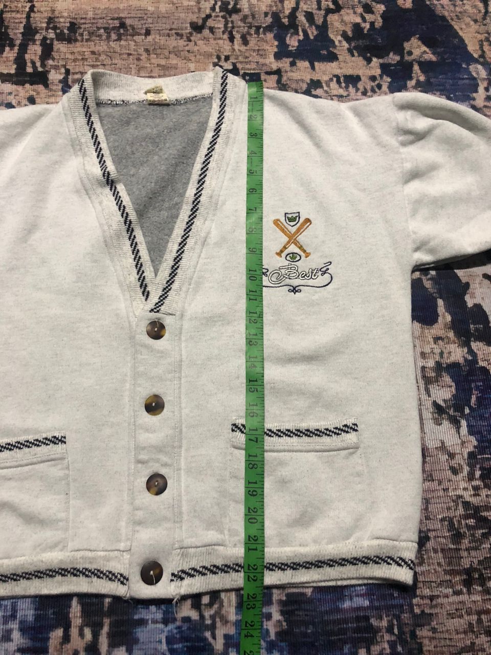 Pronto Uomo Vintage Pronto Moda Grey Cardigan Size XL / US 12-14 / IT 48-50 - 19 Thumbnail