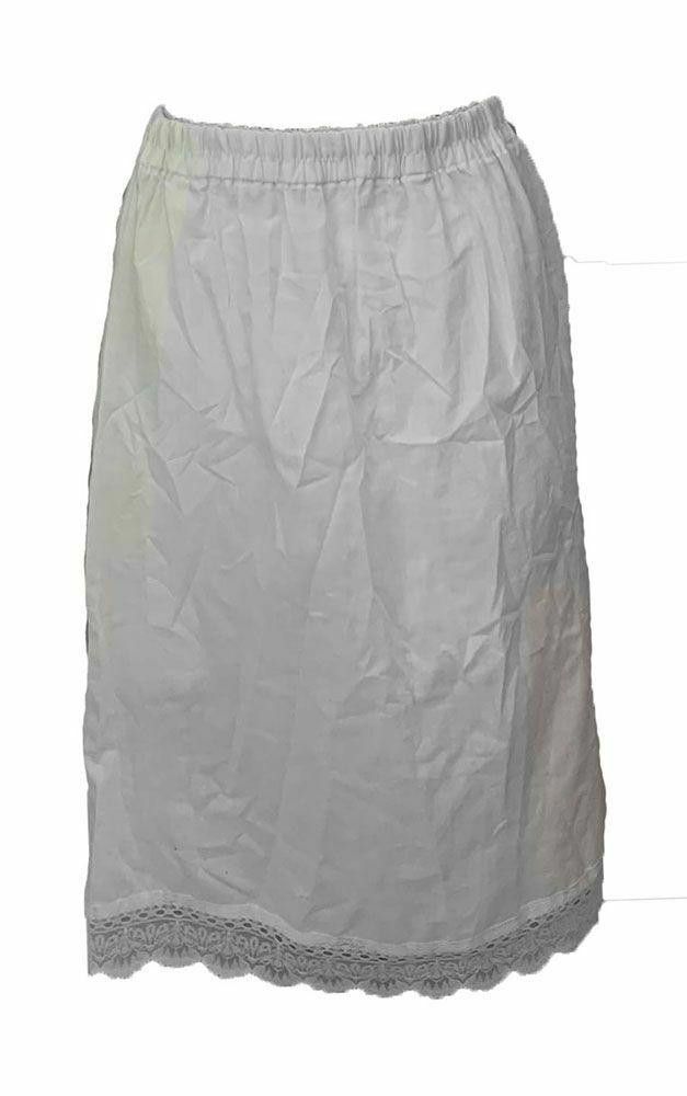 Designer Pre Owned White Hand Made Skirt M Size 32" / US 10 / IT 46 - 1 Thumbnail