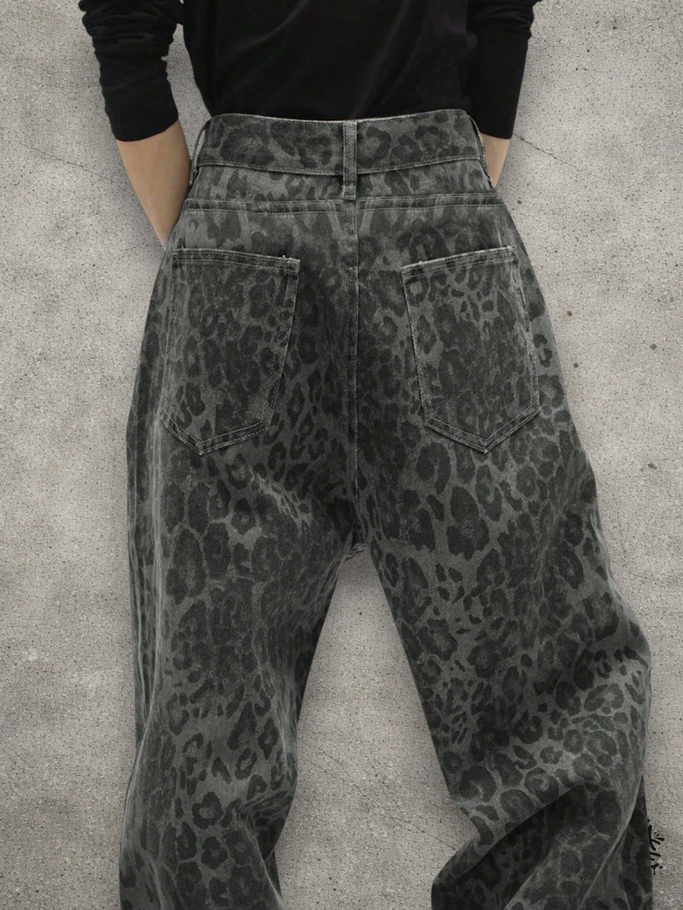Japanese Brand Leopard loose denim Size US 32 / EU 48 - 4 Thumbnail