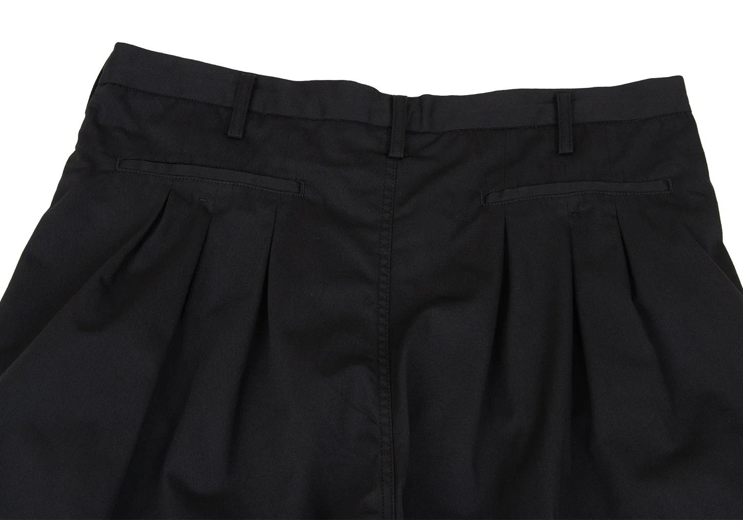 Jean Paul Gaultier Poly Cotton Twill 12 Tuck Pants in Black Size US 32 / EU 48 - 10 Thumbnail