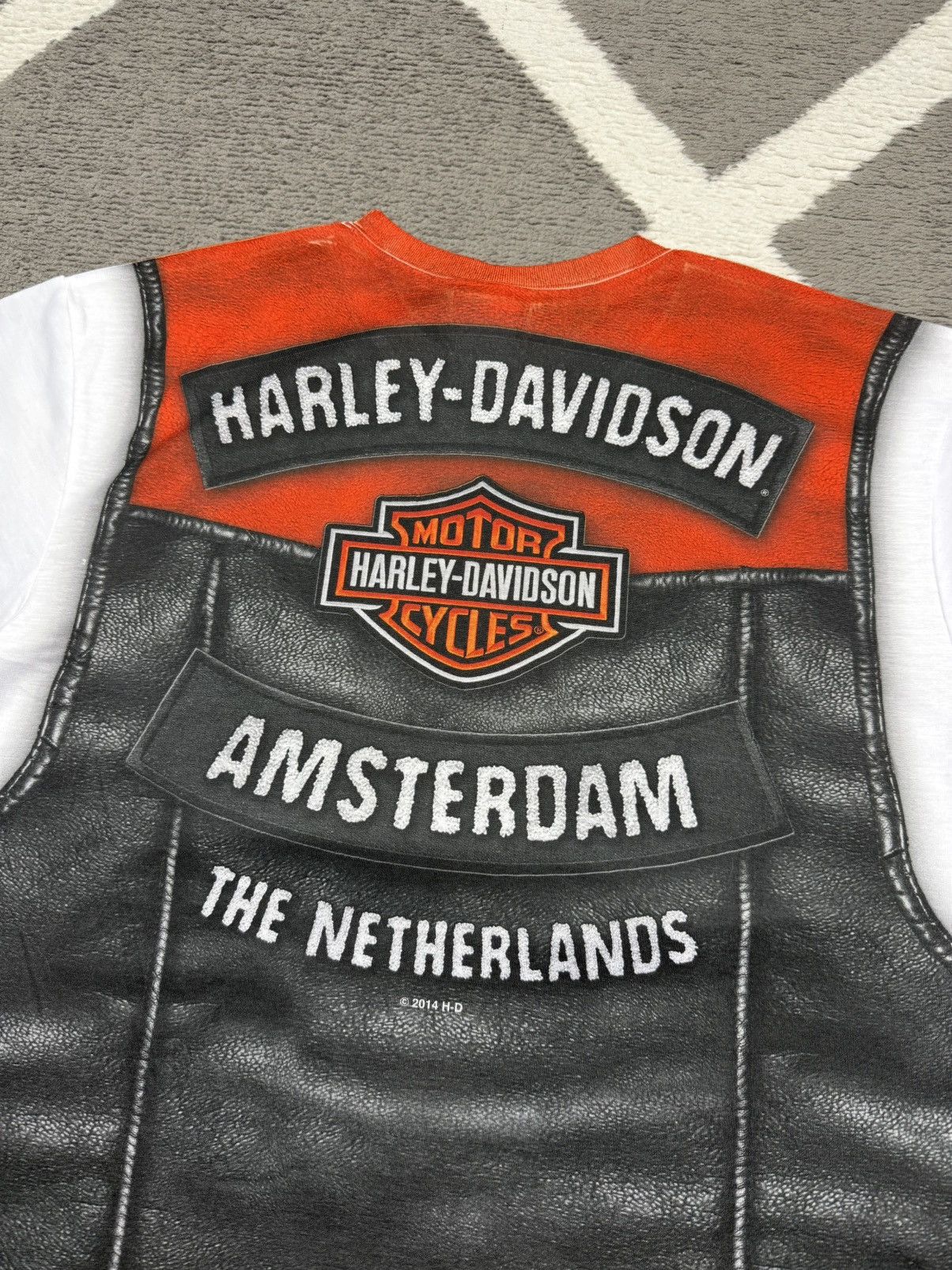 Harley Davidson Harley-Davidson Motorcycles Amsterdam Graphic T-shirt Tee M Size US M / EU 48-50 / 2 - 10 Thumbnail