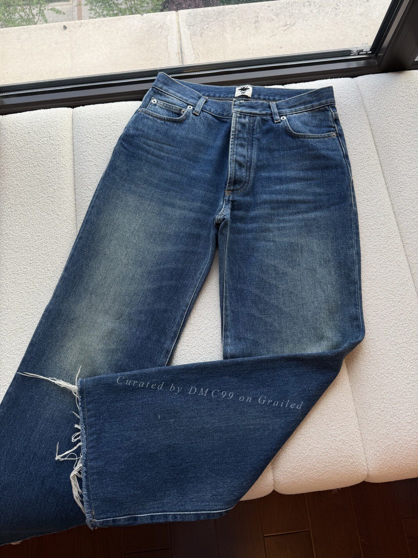 Dior Dior Women's Bee Logo Wide-Leg Jeans Size 38" / US 16 / IT 52 - 1 Thumbnail