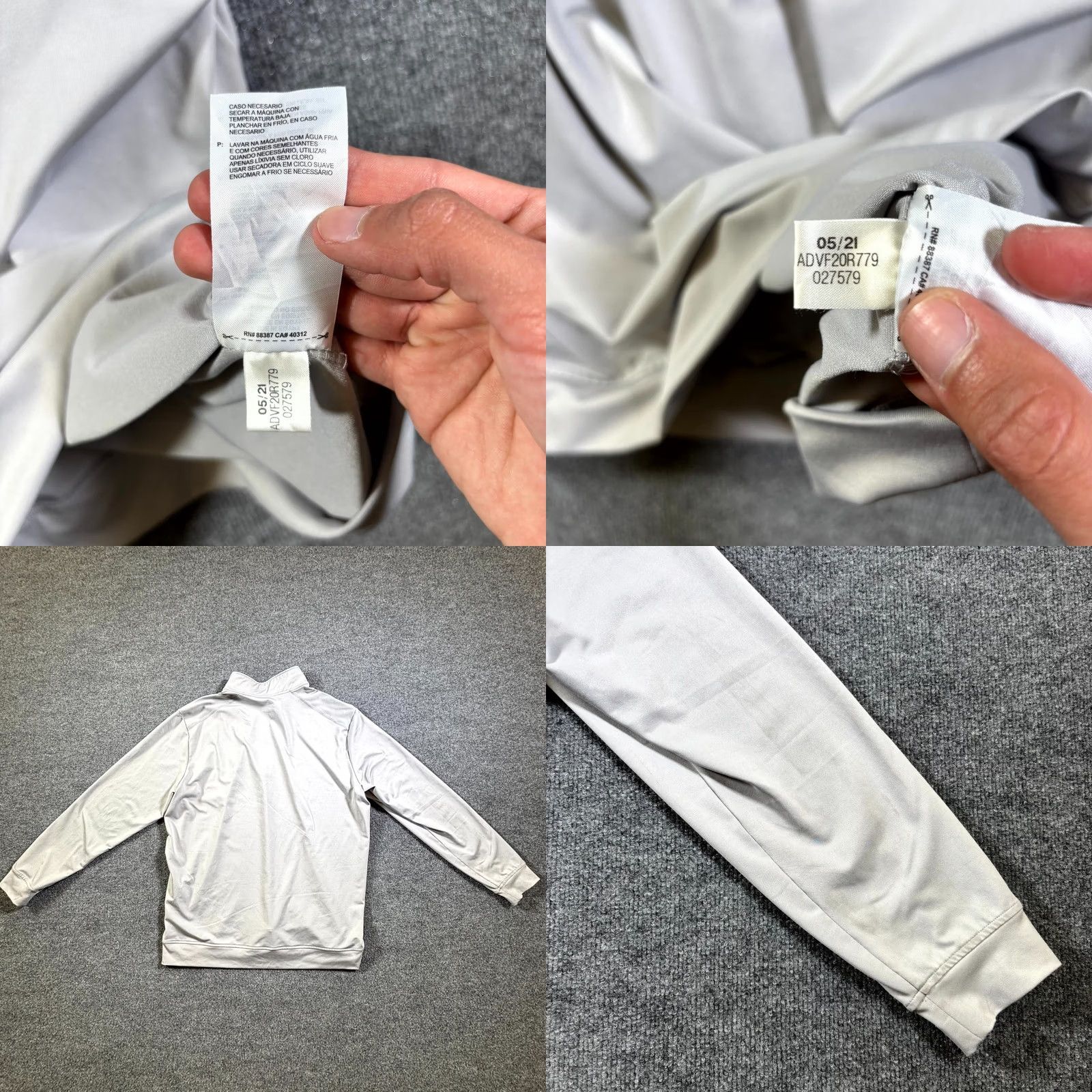 Adidas Adidas Golf Shirt Men’s XL Gray Polyester Performance Quarter Zip Running Sports Shirt Size US XL / EU 56 / 4 - 9 Thumbnail