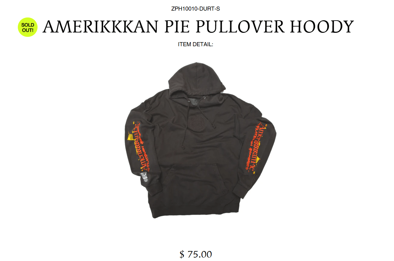 Flatbush Zombies Amerikkkan Pie Hoodie in Large - Brand New Size US L / EU 52-54 / 3 - 2 Thumbnail