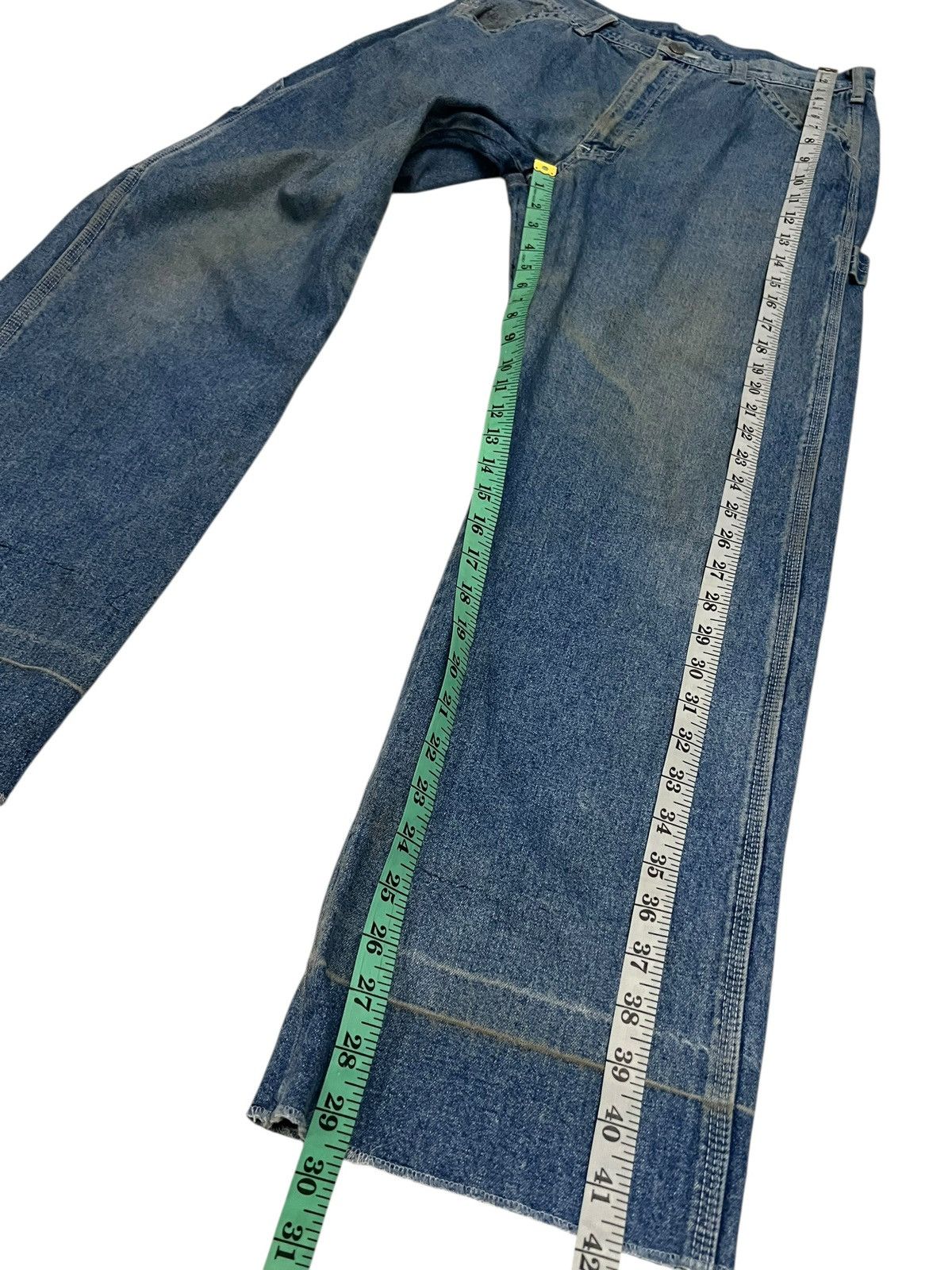 Japanese Brand Vintage Japanese Brand GL Heart Carpentar Mud Wash Jean Size US 31 - 19 Thumbnail