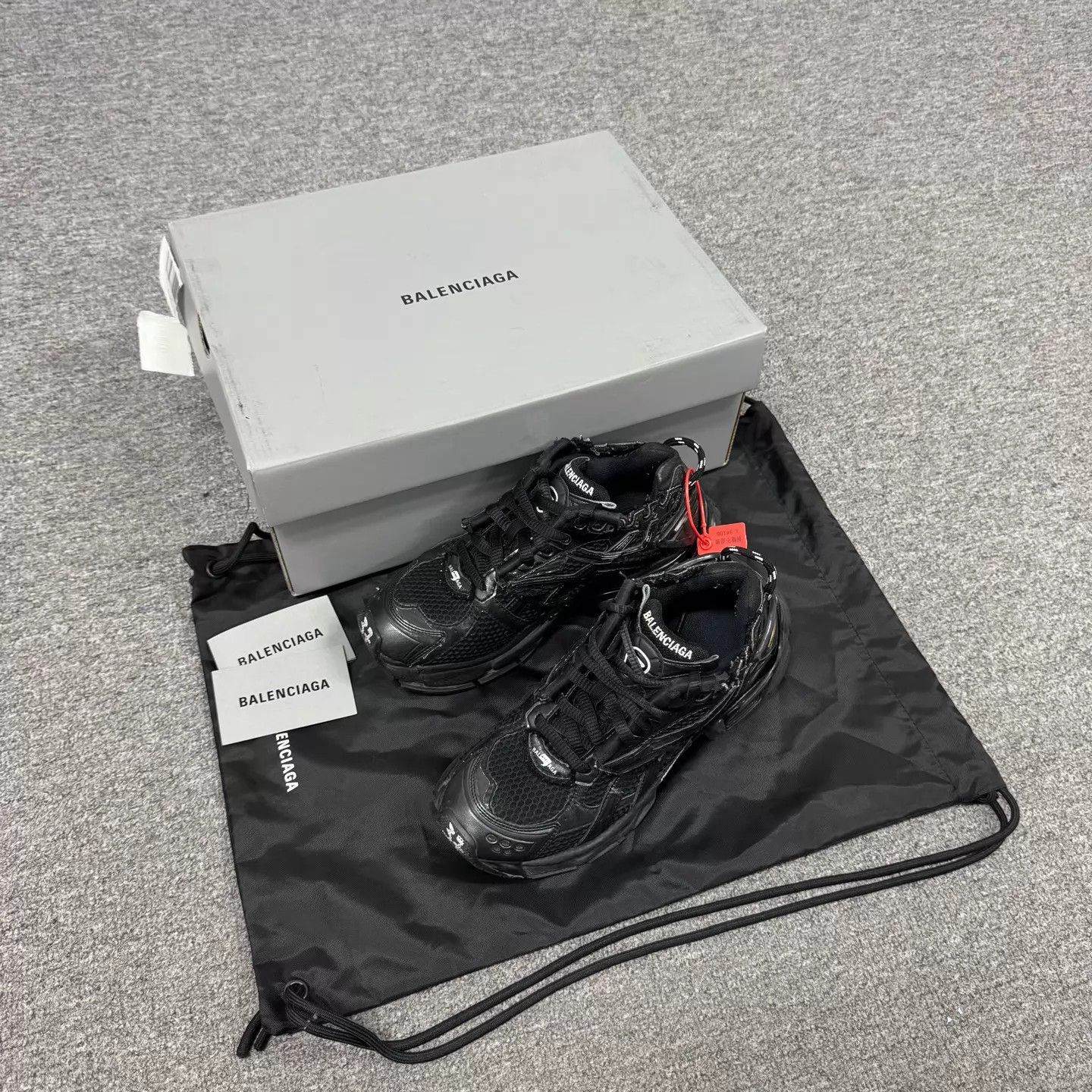 Balenciaga Balenciaga Black Runner 37 99 New w/Box Size US 6.5 / IT 36.5 - 2 Thumbnail