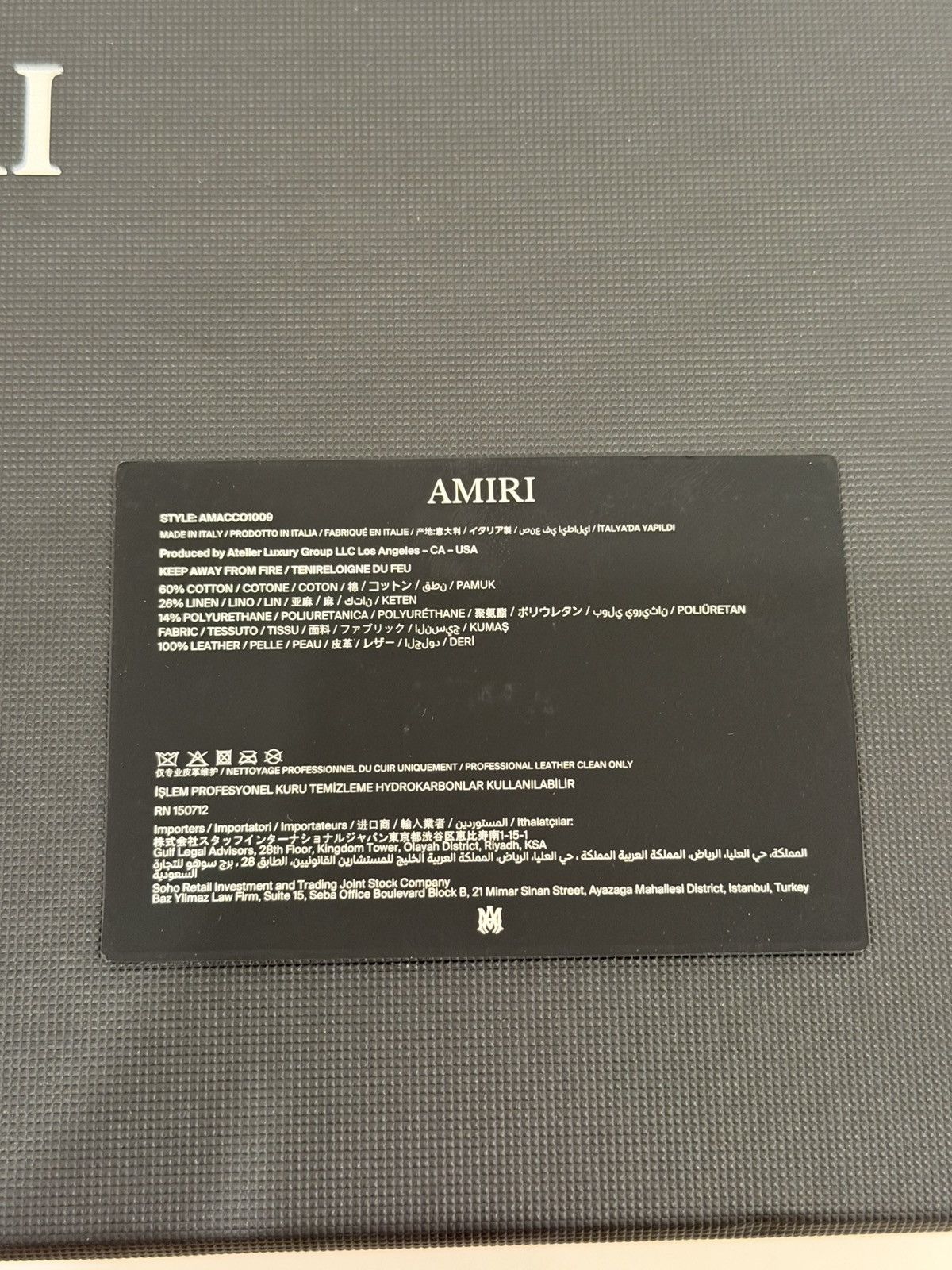 Amiri AMIRI MA Monogram Card Holder Size ONE SIZE - 3 Thumbnail