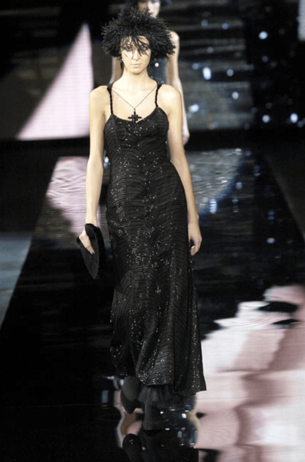 Giorgio Armani FW 2004 runway beaded gown Size S / US 4 / IT 40 - 10 Thumbnail