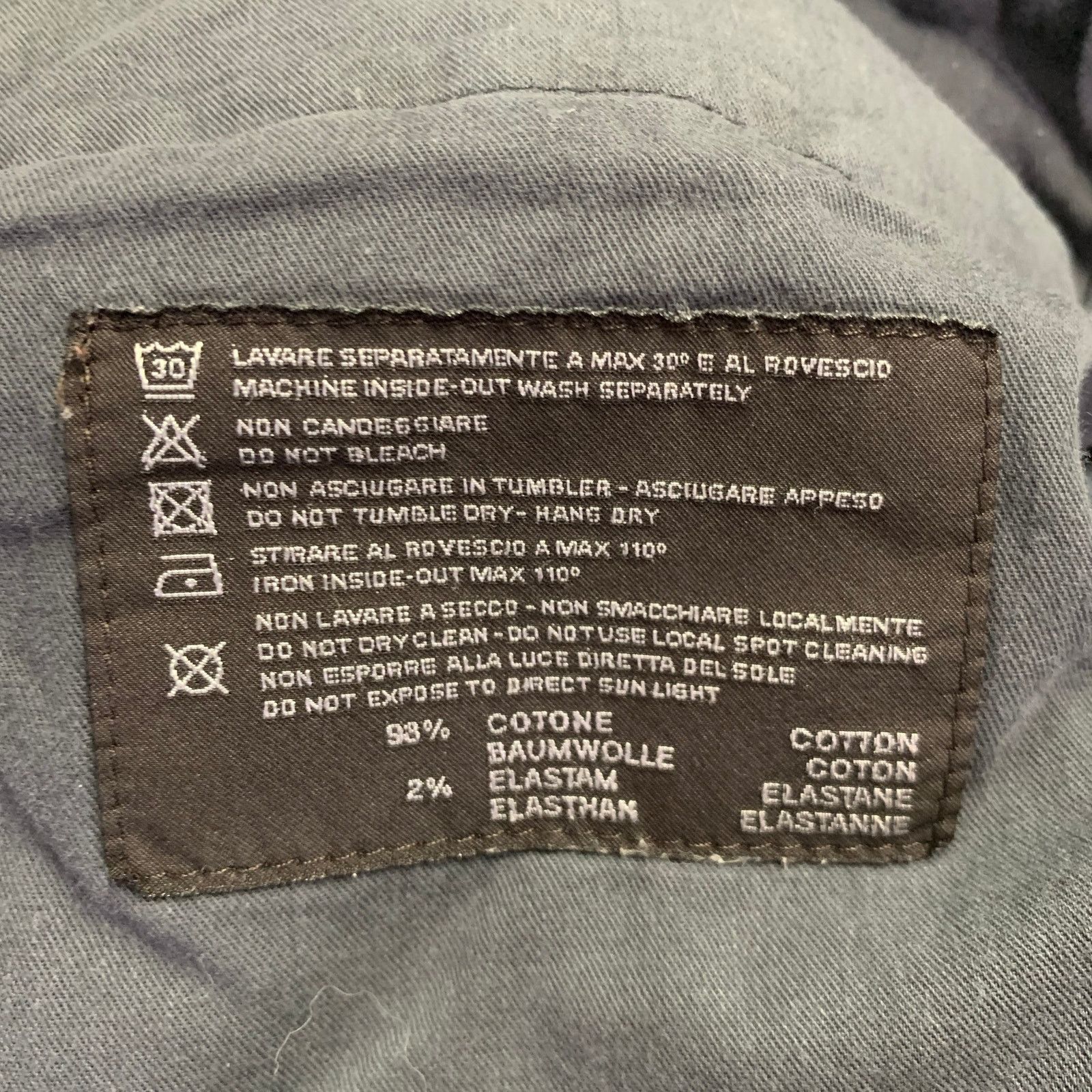 Other PT01 Size 36 Blue Grey Cotton Blend Chino Casual Pants Size US 36 / EU 52 - 6 Thumbnail