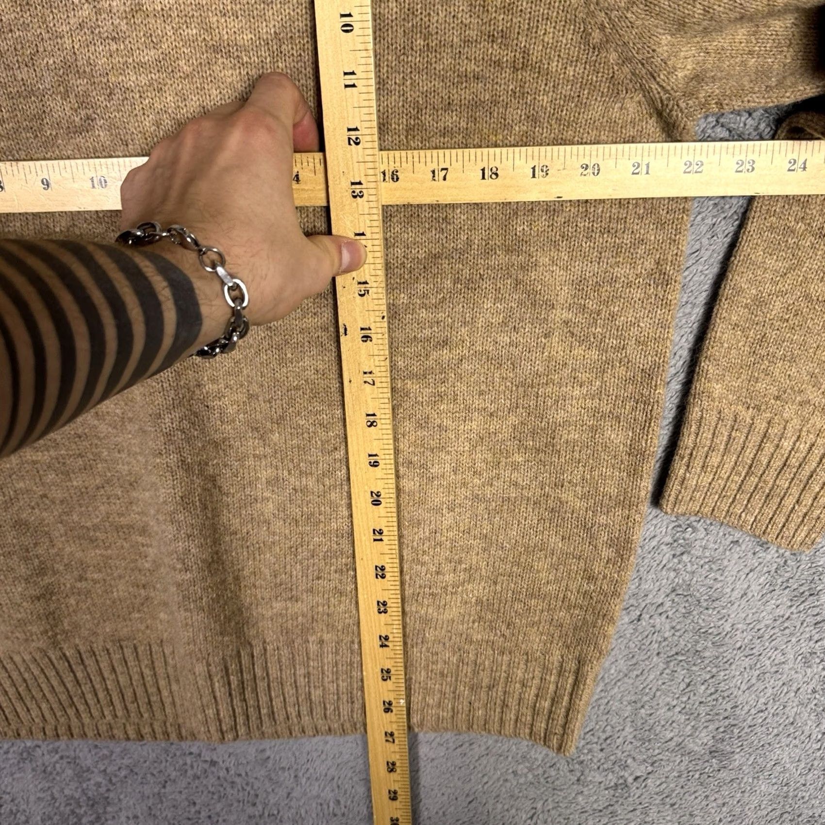 Vintage L.L. Bean Sweater Mens M 100% Shetland Wool V Neck Pullover Jumper Knit Brown Long Sleeve Regular Fit Winter Knit 264610 Mens Size US M / EU 48-50 / 2 - 6 Thumbnail