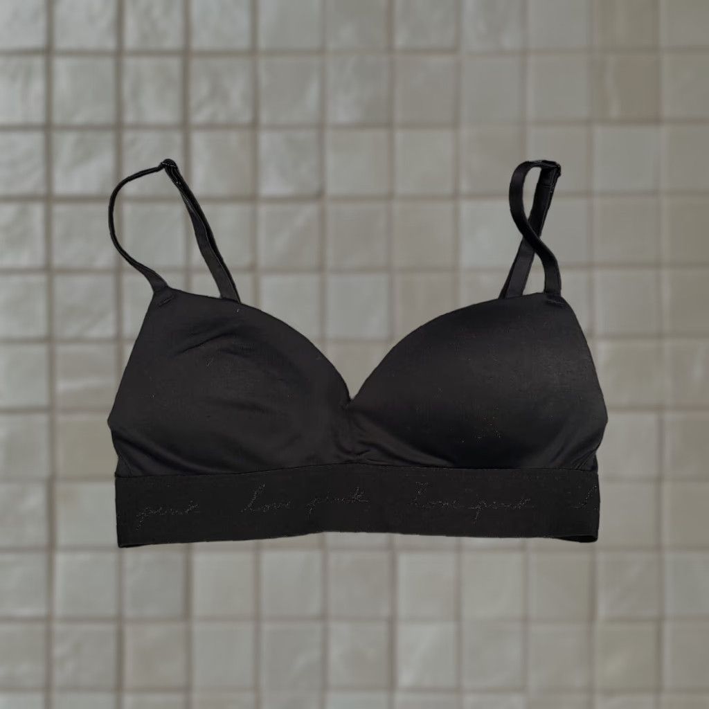 Victorias Secret Victoria's Secret Pink Bra Womens 32 Black Everywhere Wireless Push Up Padded