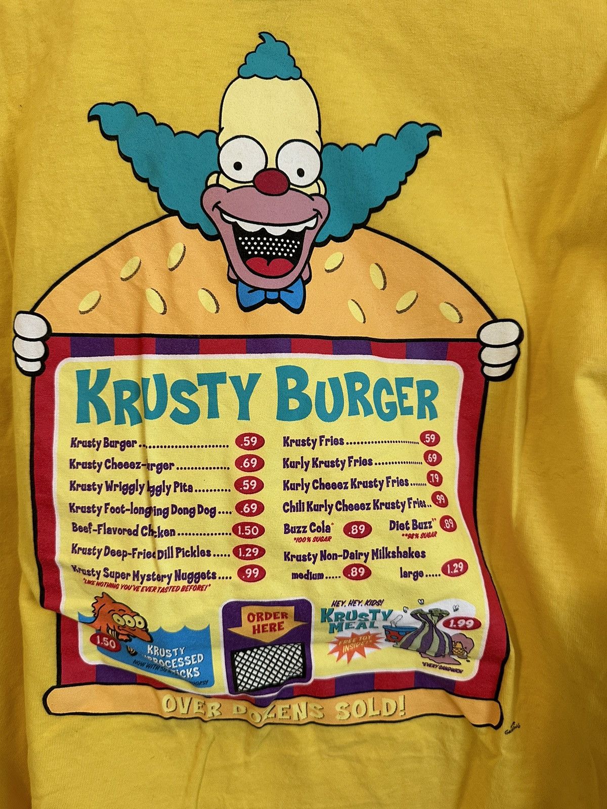Vans Vans X Simpsons Krusty Burger Long Sleeve Tee Size US M / EU 48-50 / 2 - 6 Thumbnail