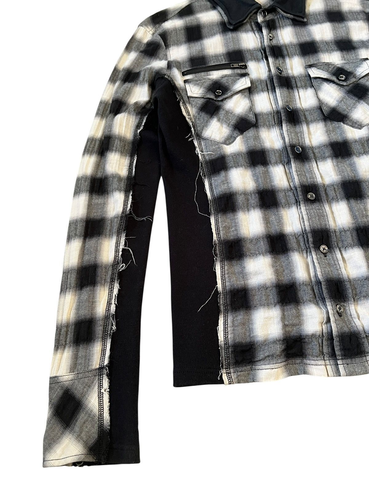 BUFFALO BOBS Buffalo Bobs 🇯🇵 Shadow Plaid Hybrid Button Up Shirt Size US S / EU 44-46 / 1 - 6 Thumbnail