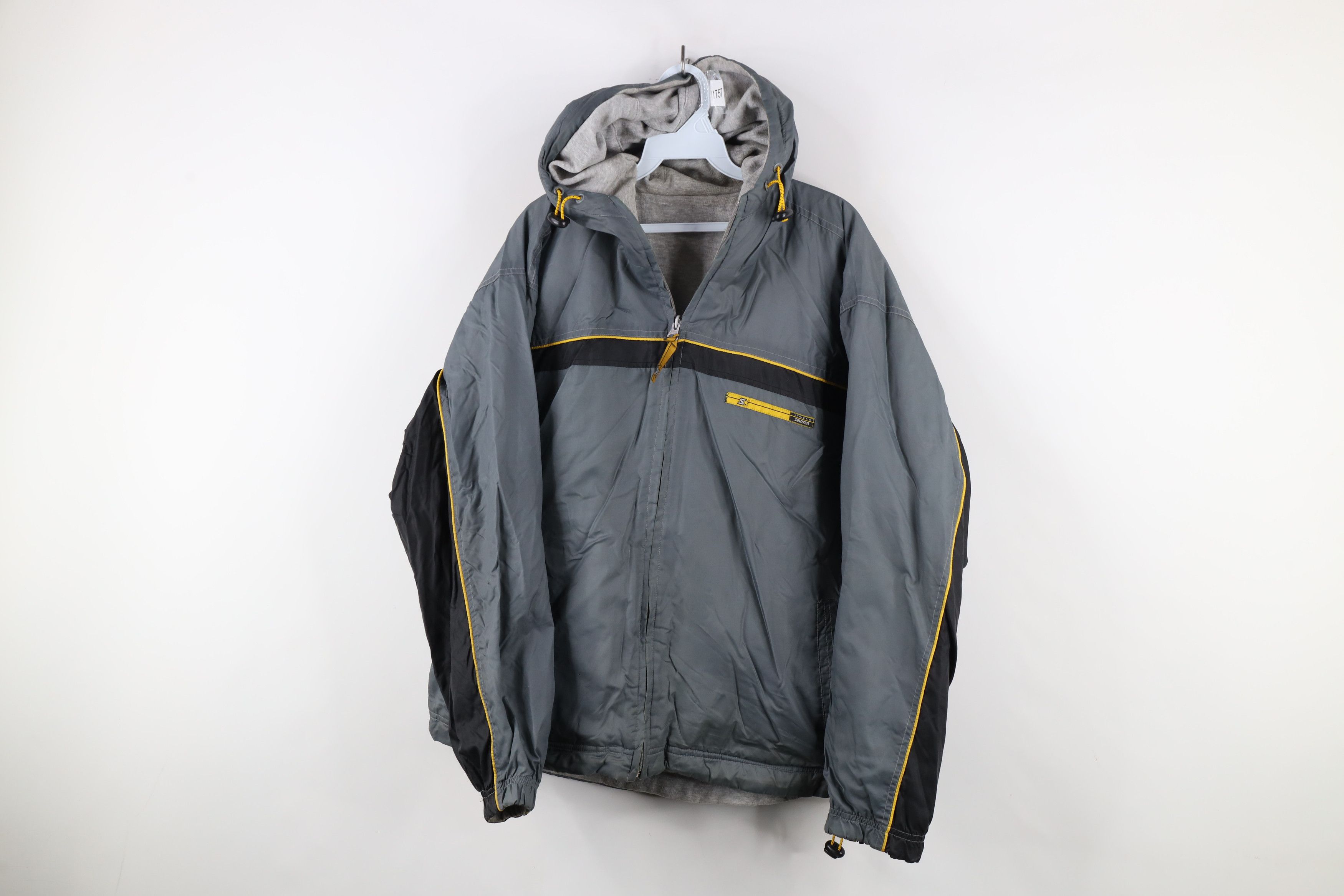Starter × Vintage Vintage 90s Starter Reversible Full Zip Hooded Jacket Size US M / EU 48-50 / 2 - 1 Thumbnail