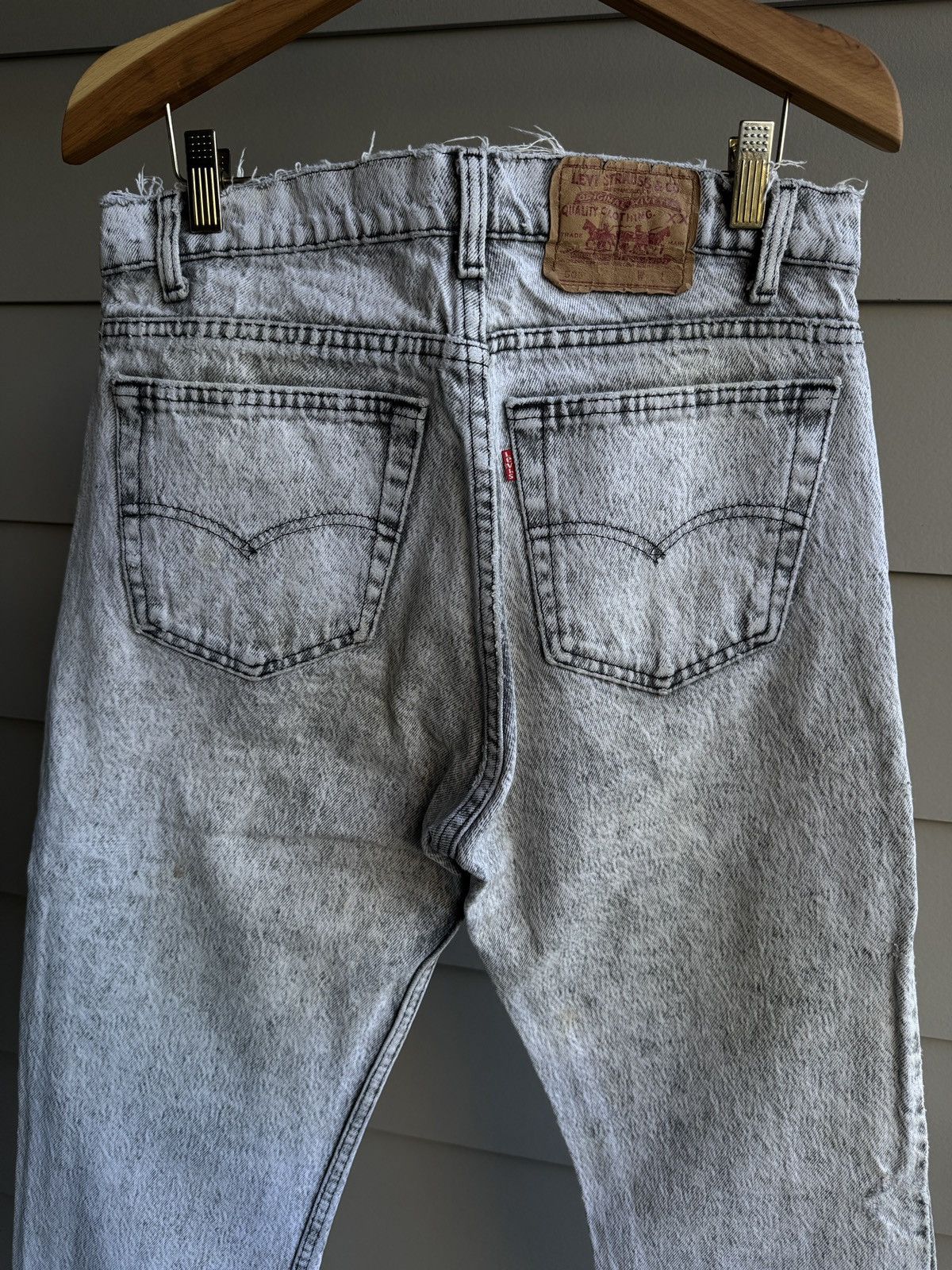 Levi's Vintage Clothing Levi's 505 USA 1989 Faded Distressed Jeans 32x33 ERD Size US 34 / EU 50 - 5 Thumbnail