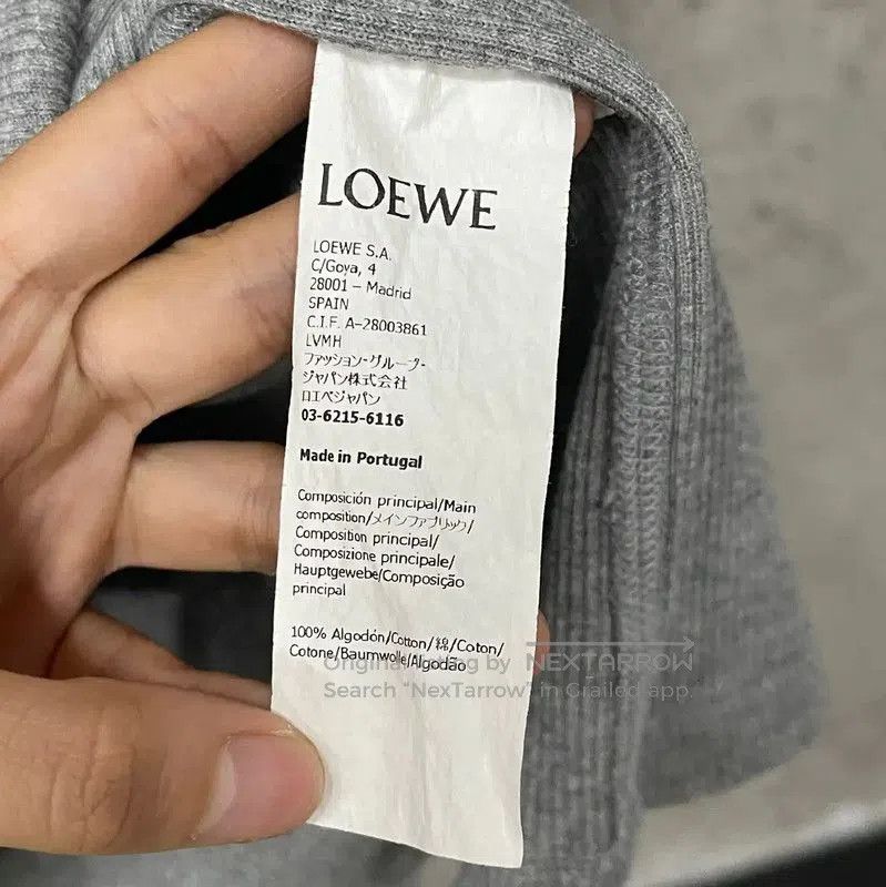 Loewe Loewe Light Gray Long Sleeve T-Shirt for Women . Size S / US 4 / IT 40 - 7 Thumbnail