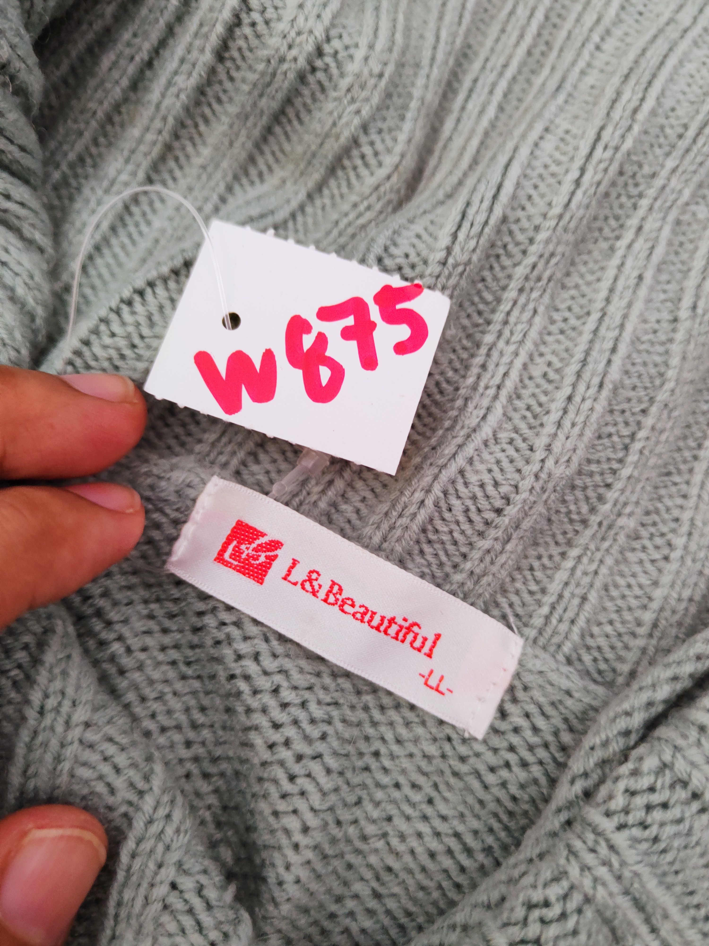 Japanese Brand × Vintage L& Beautiful Green Ripped Knitwear Cardigan #w875 Size M / US 6-8 / IT 42-44 - 17 Thumbnail