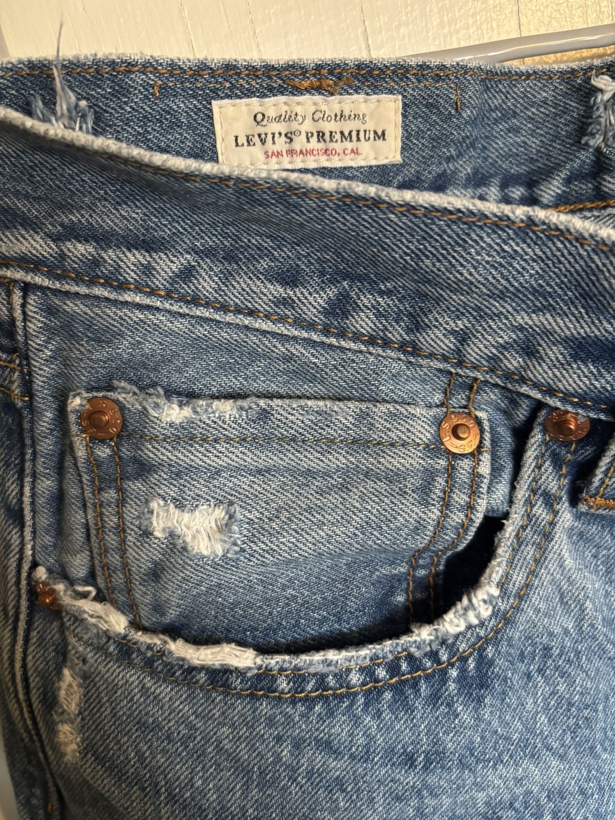 Levi's Made & Crafted Levi’s premium distressed jeans Size US 32 / EU 48 - 5 Thumbnail