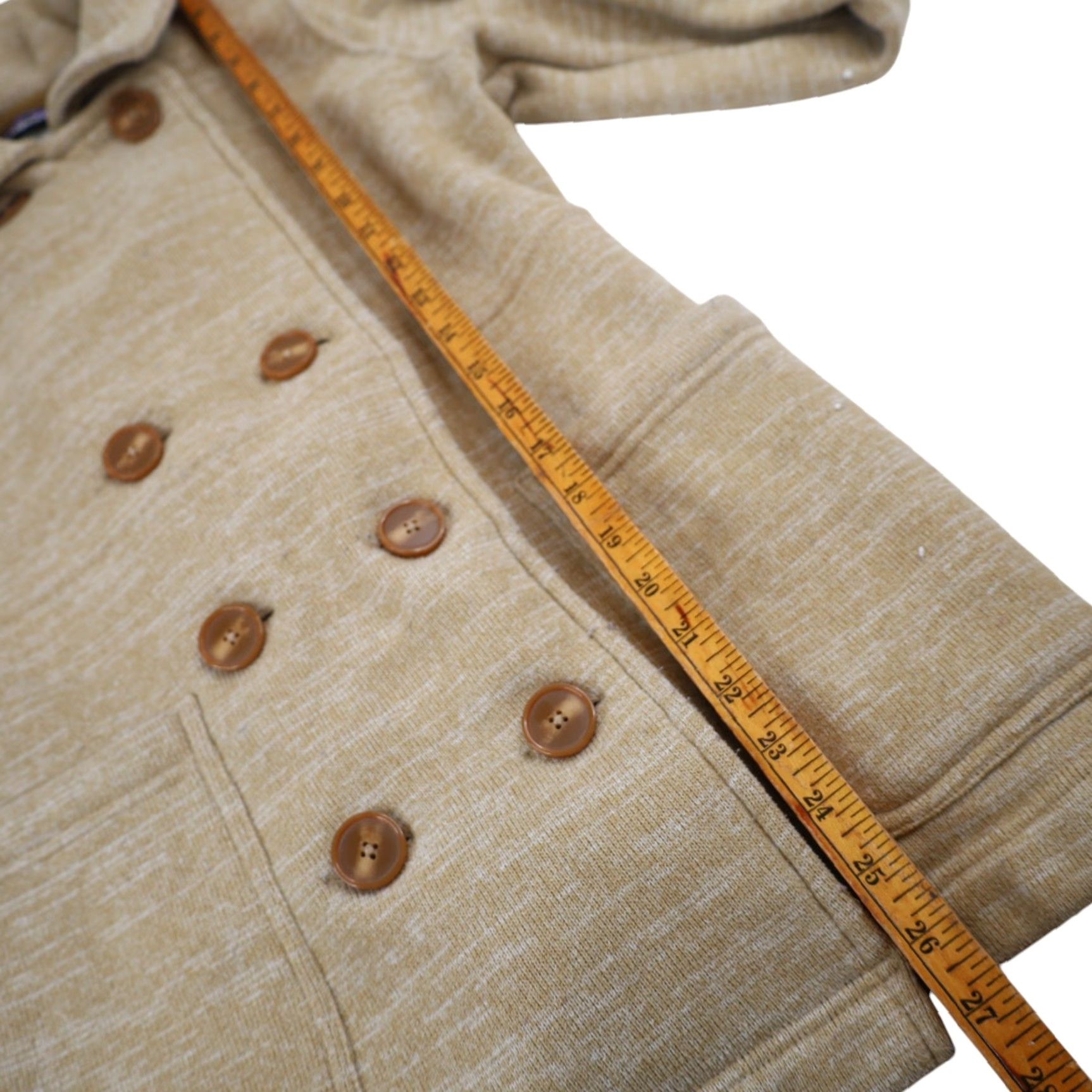 Patagonia VINTAGE Patagonia Womens Medium Double Breasted Fleece Jacket Tan Size M / US 6-8 / IT 42-44 - 7 Thumbnail