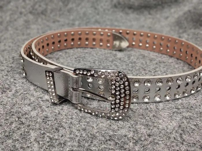 Japanese Brand Vintage 90s Japan Silver Belt Hysteric Glamour Y2K Style Size ONE SIZE - 6 Thumbnail
