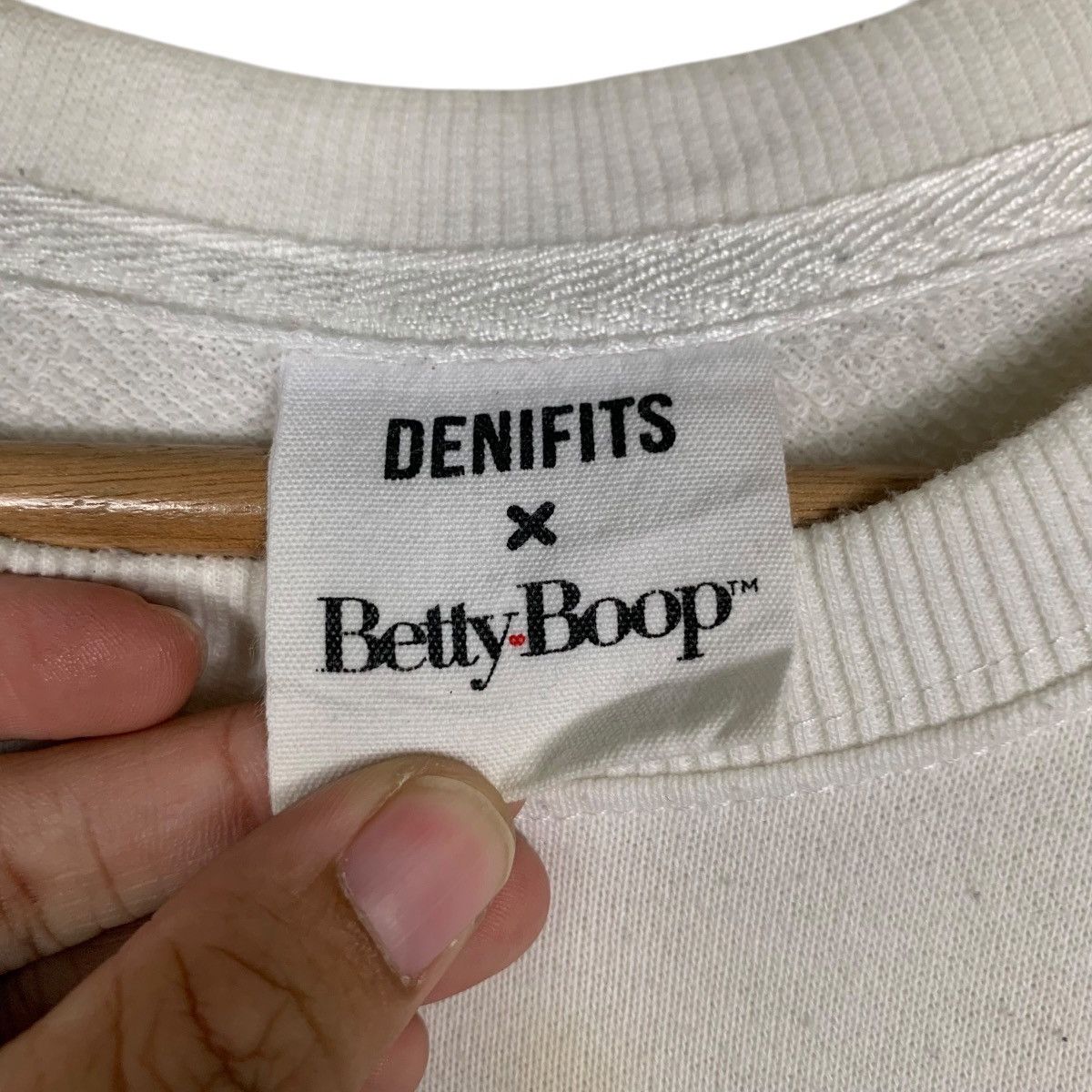 Japanese Brand BETTY BOOP X DENIFITS Graphics Printed Sweatshirt #1515-C68 Size US L / EU 52-54 / 3 - 11 Thumbnail