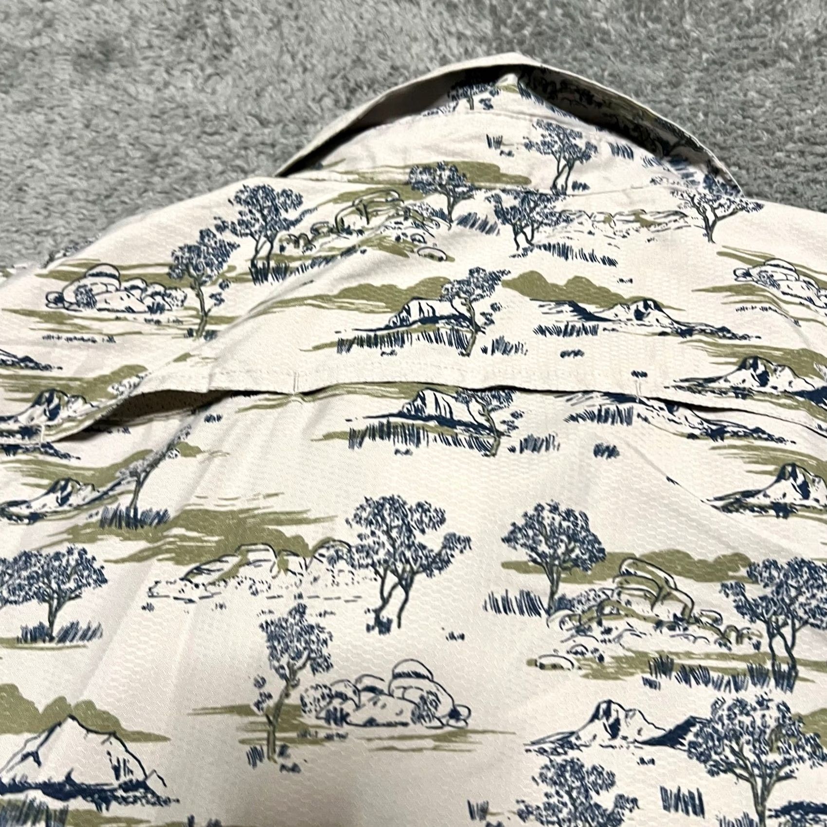 Eddie Bauer Eddie Bauer Shirt Mens XL Tall Outdoor Performance Fishing Tree All Over Print Size US XL / EU 56 / 4 - 4 Thumbnail