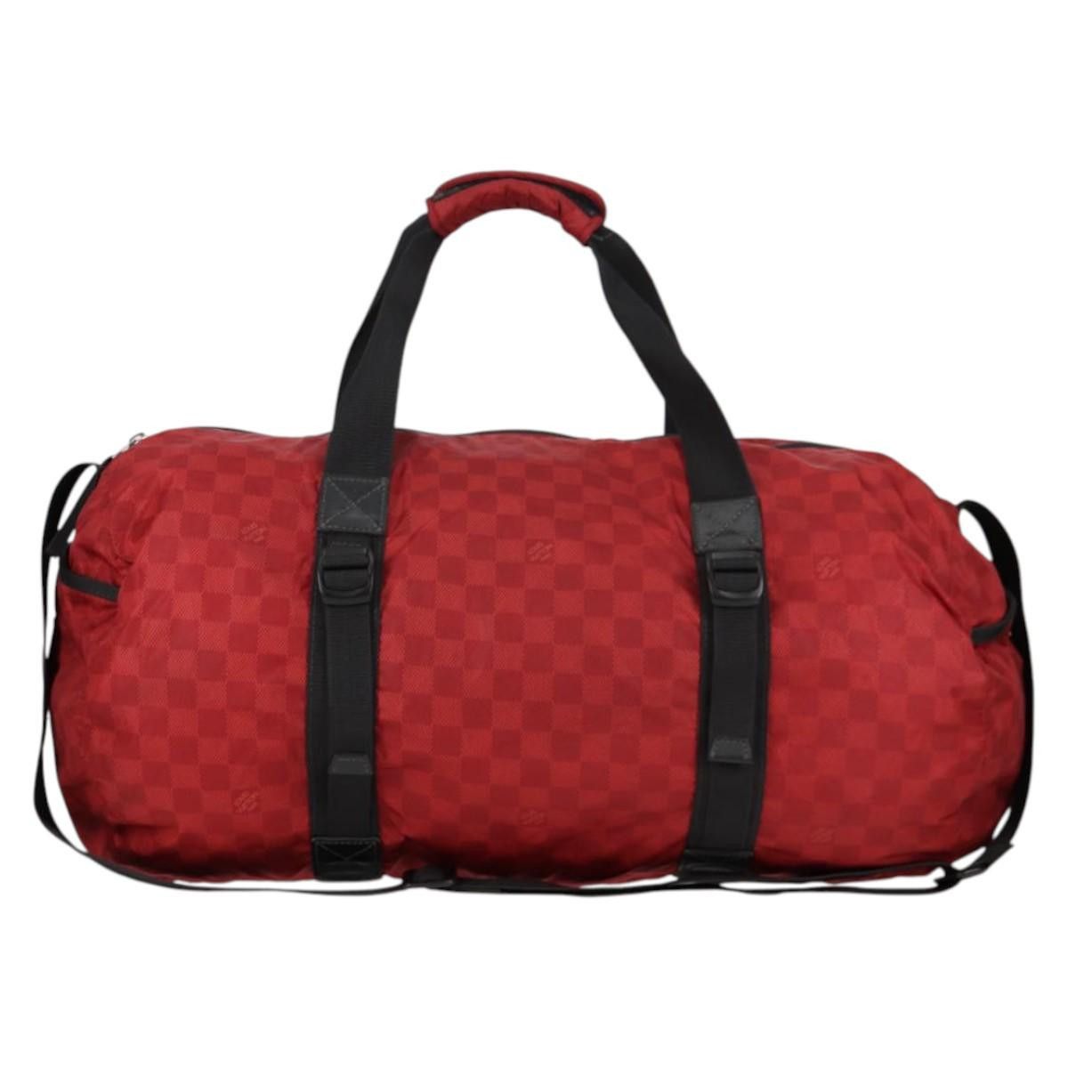 Louis Vuitton LOUIS VUITTON Damier Aventure Plat Ktical Boston Bag Red Size ONE SIZE - 2 Thumbnail