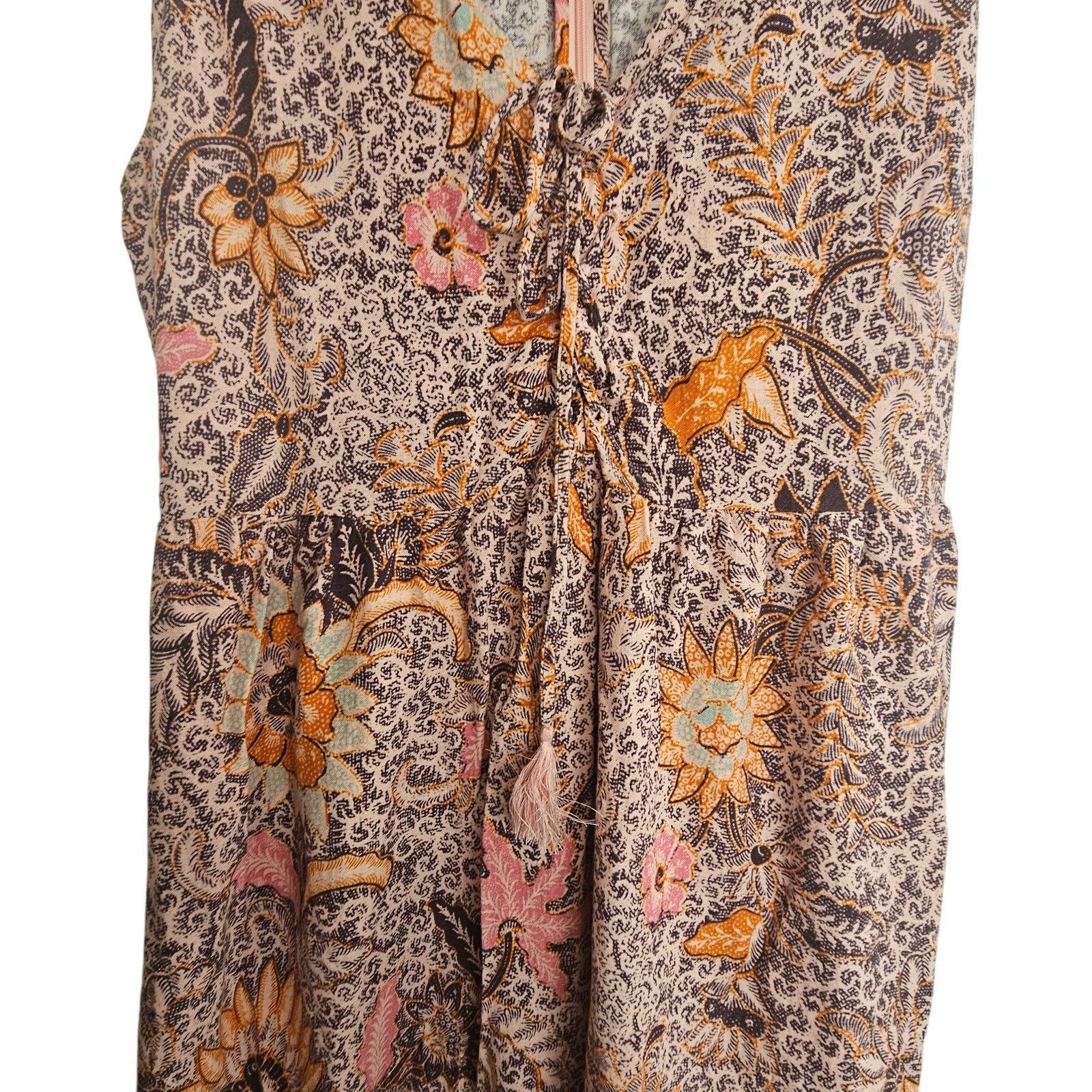 Madewell Madewell Bali Light Petal Block Print Midi Dress 4 Wedding Size S / US 4 / IT 40 - 4 Thumbnail