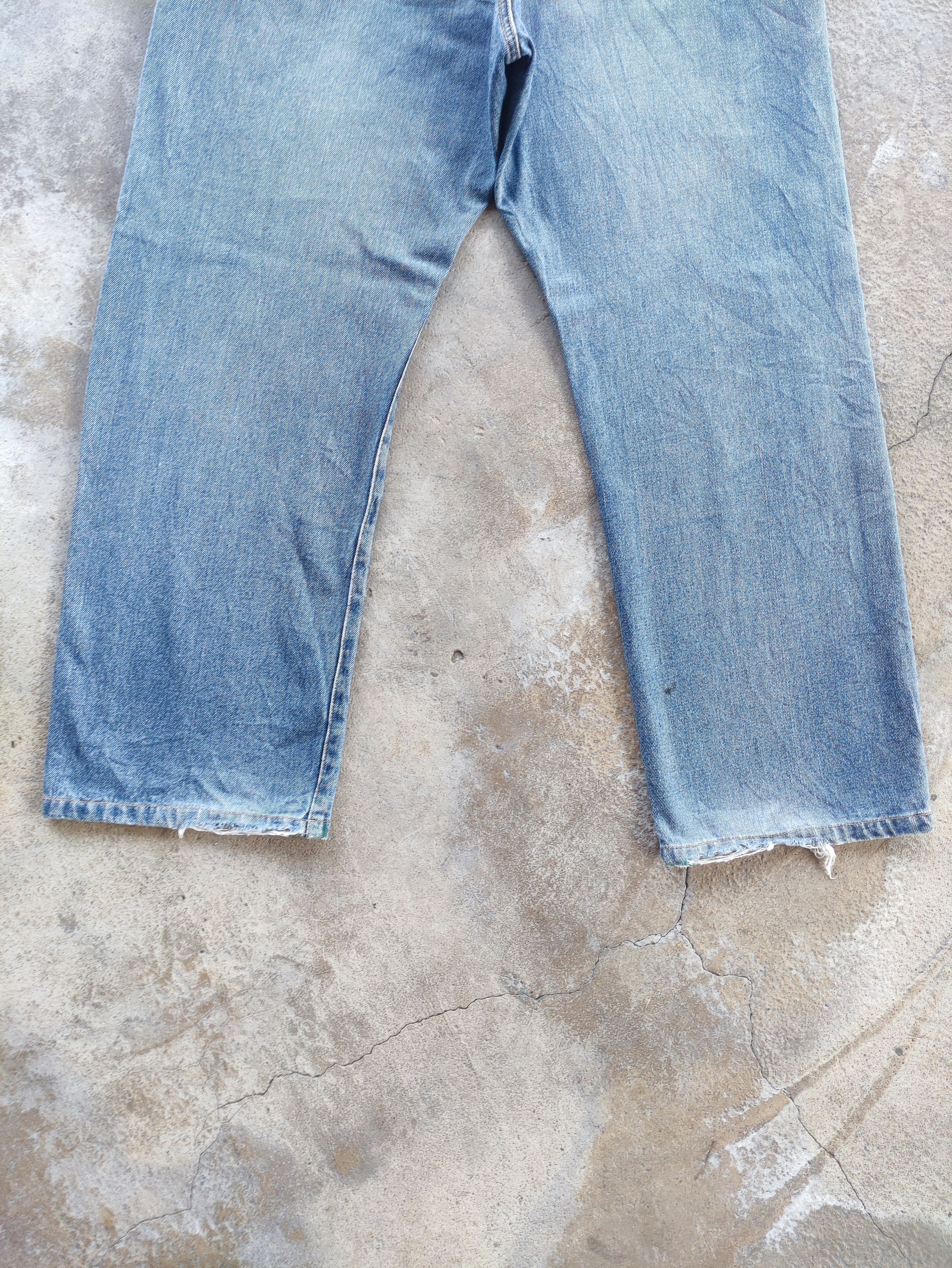 Japanese Brand W34 Vintage Japanese Baggy Jeans Distressed Faded Pants Size US 35 - 9 Thumbnail