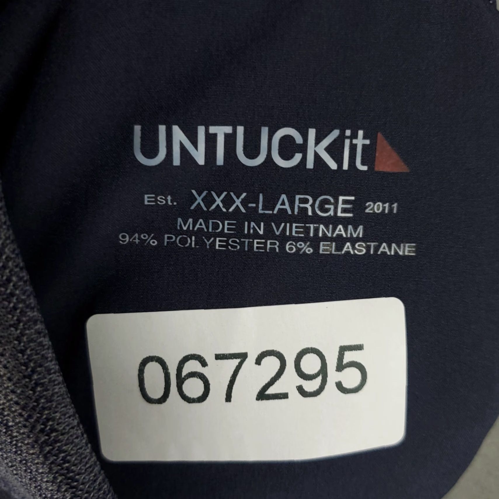 UNTUCKit UNTUCKit Polo Shirt Mens 3XL Blue Polyester Golf Casual Short Sleeve Shirt Size US S / EU 44-46 / 1 - 6 Thumbnail