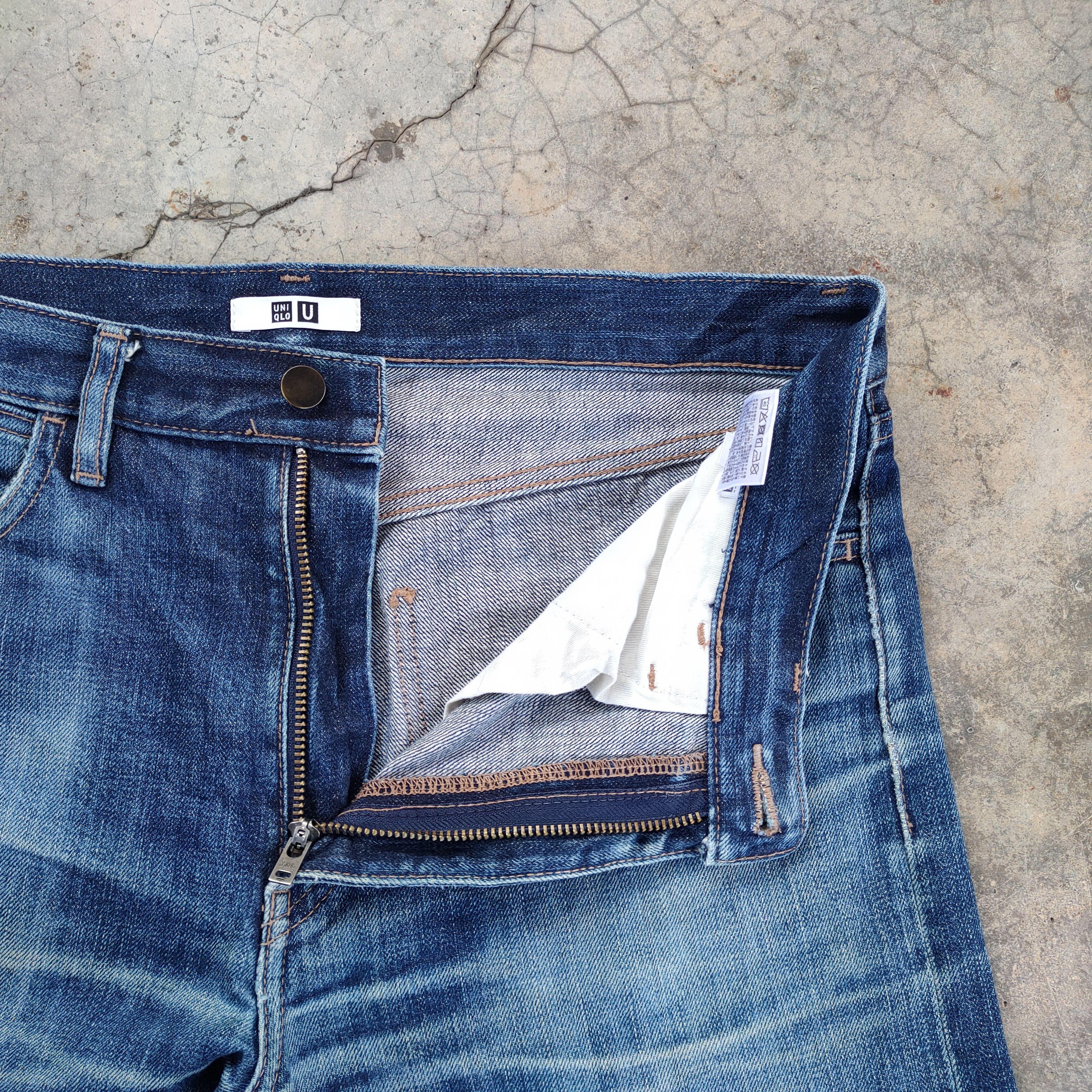 Japanese Brand W34 UNIQLO U FADED DISTRESSED JEANS PANTS Size US 34 / EU 50 - 7 Thumbnail