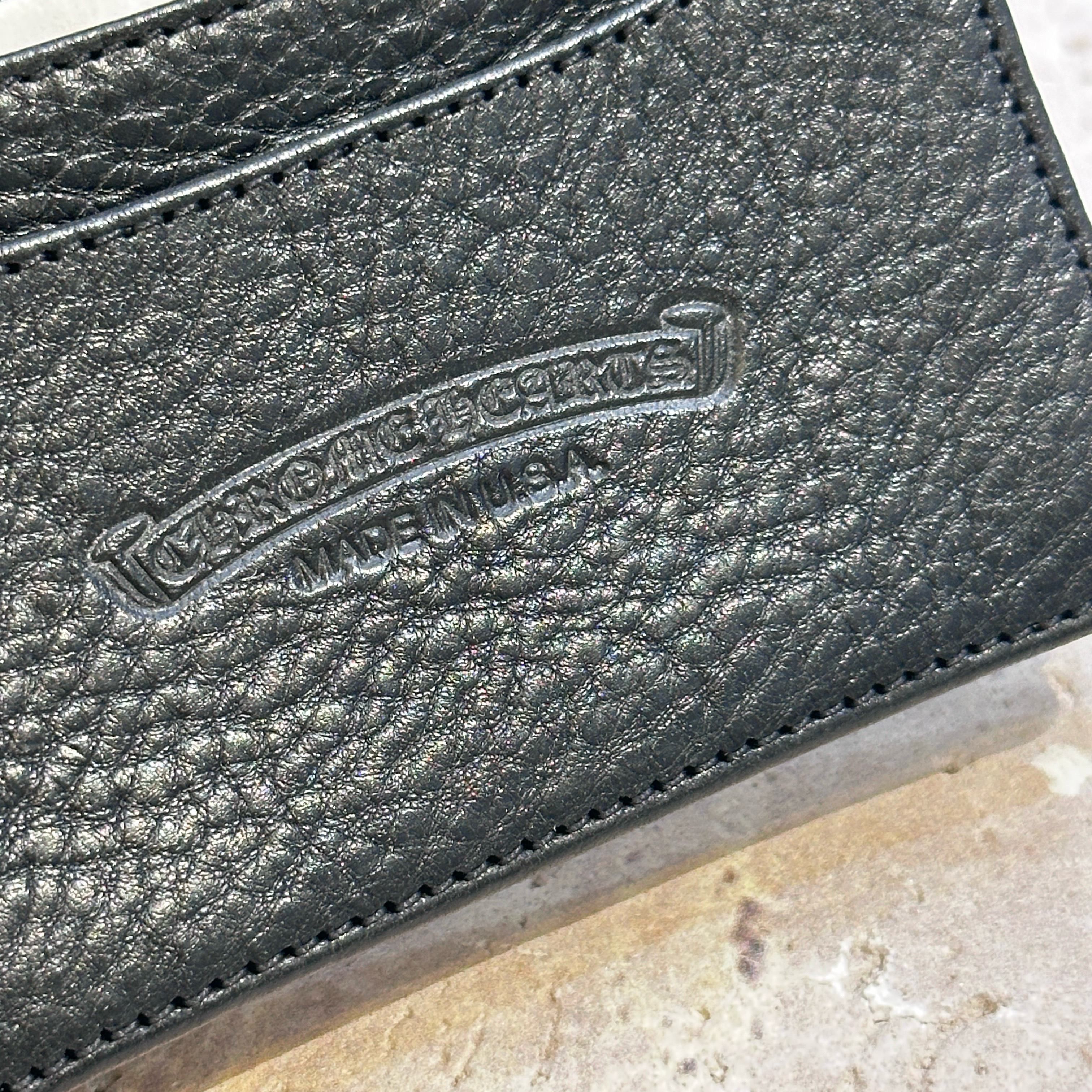 Chrome Hearts Chrome Hearts card case 3 Pocket Scroll wallet black Size ONE SIZE - 6 Thumbnail