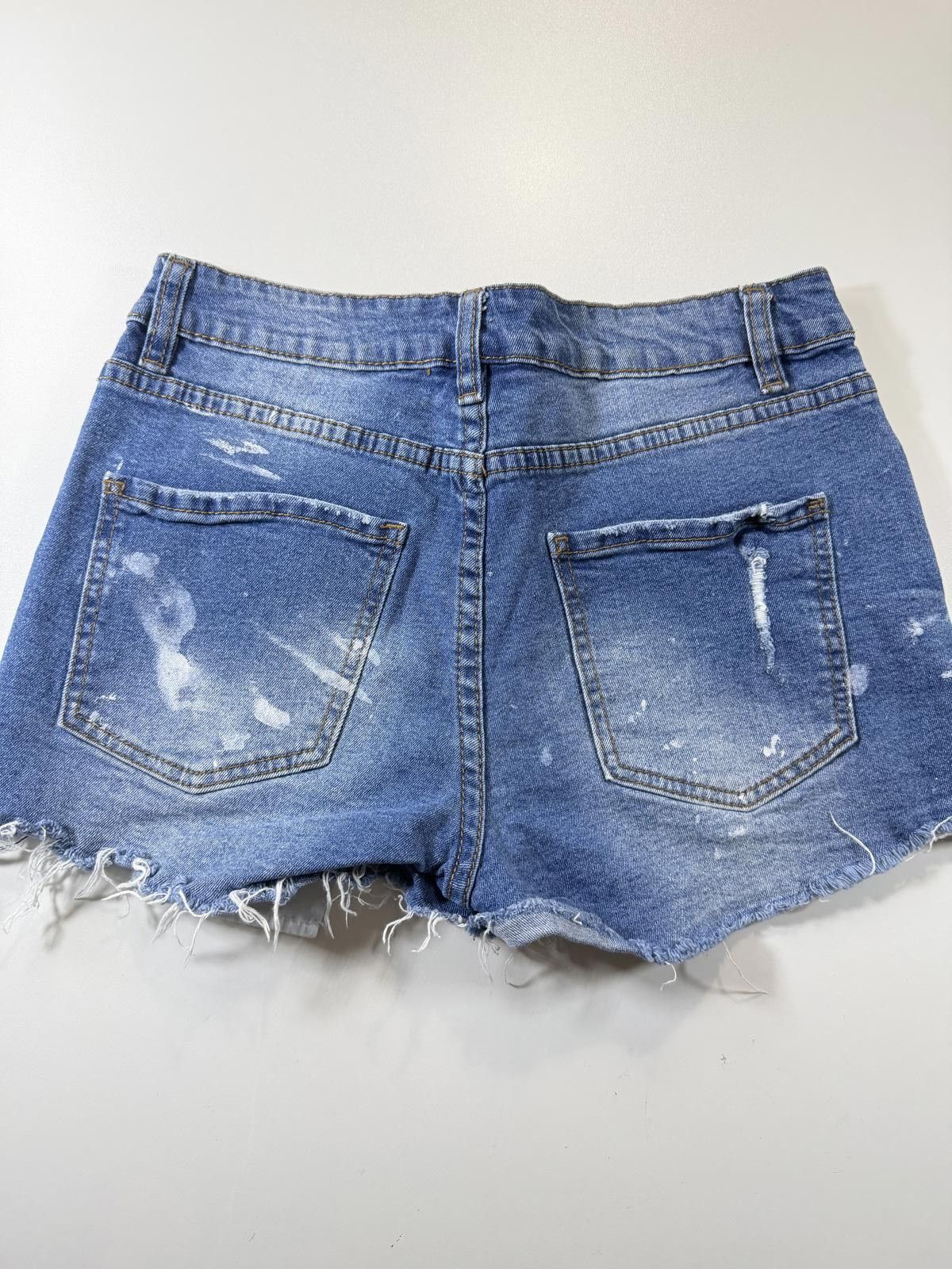 Other Miami High Rise Distressed Denim Shorts 7 Size 28" / US 6 / IT 42 - 9 Thumbnail