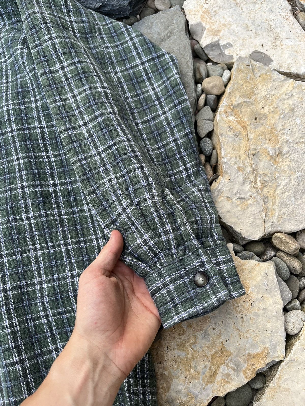 Levi's × Levi's Vintage Clothing × Vintage Vintage 90s Levi’s flannel plaid shirt knit checkered pocket Size US L / EU 52-54 / 3 - 8 Thumbnail