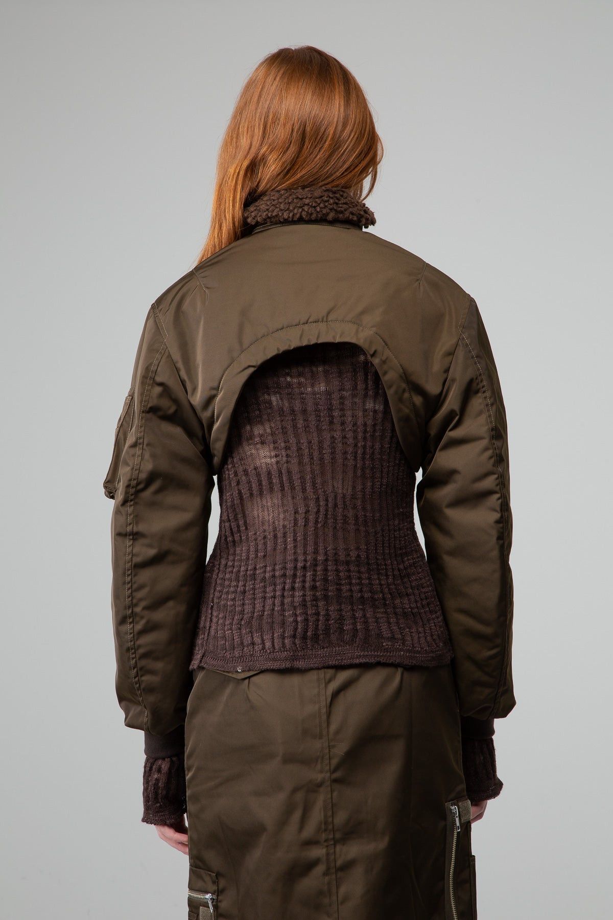 Vaquera $995 Vaquera Cropped Flight Jacket Size S / US 4 / IT 40 - 3 Thumbnail